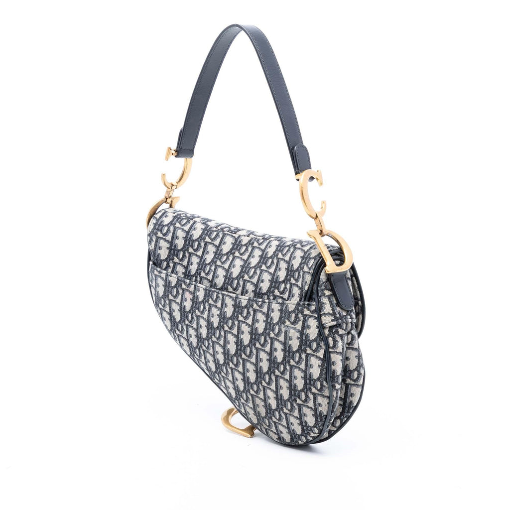 Dior Oblique Canvas Saddle Bag