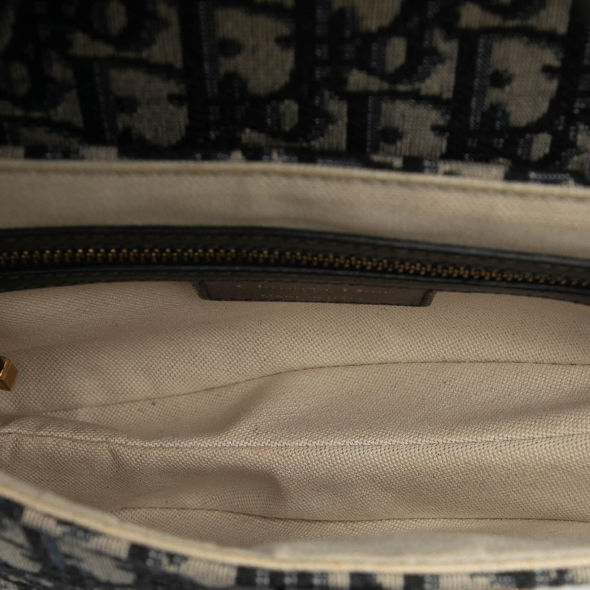 Dior Oblique Canvas Saddle Bag