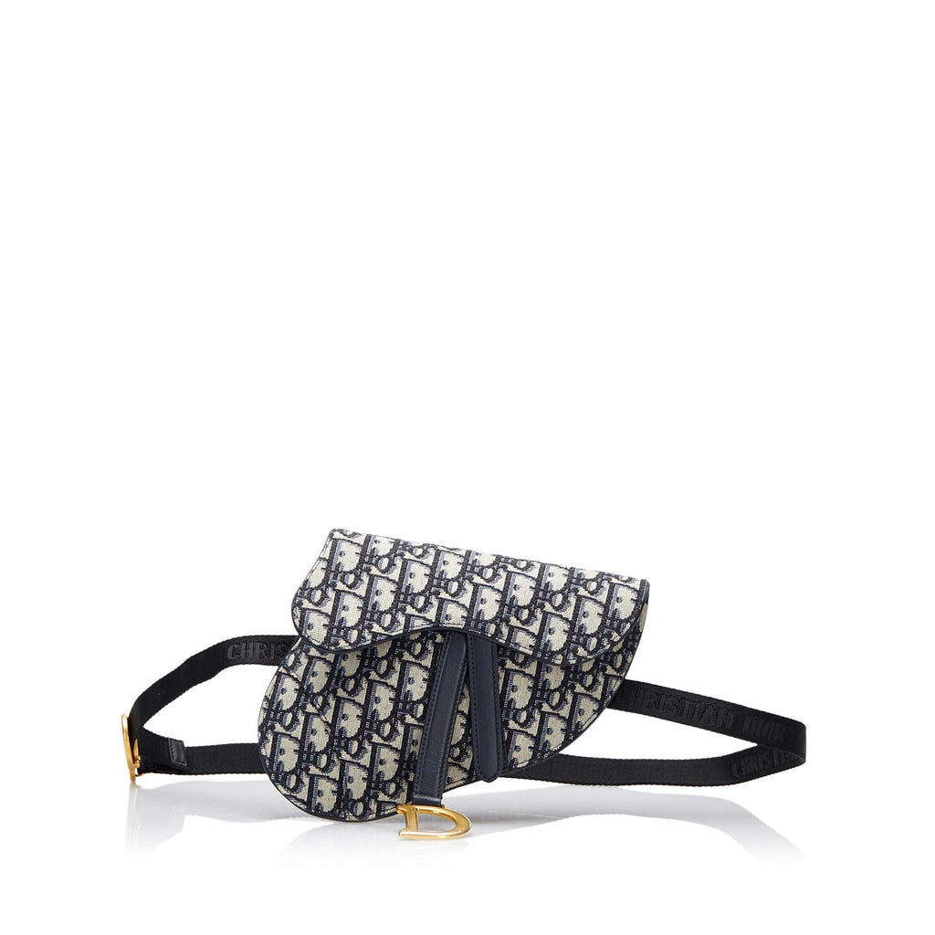 Dior Oblique Canvas Saddle Belt Bag