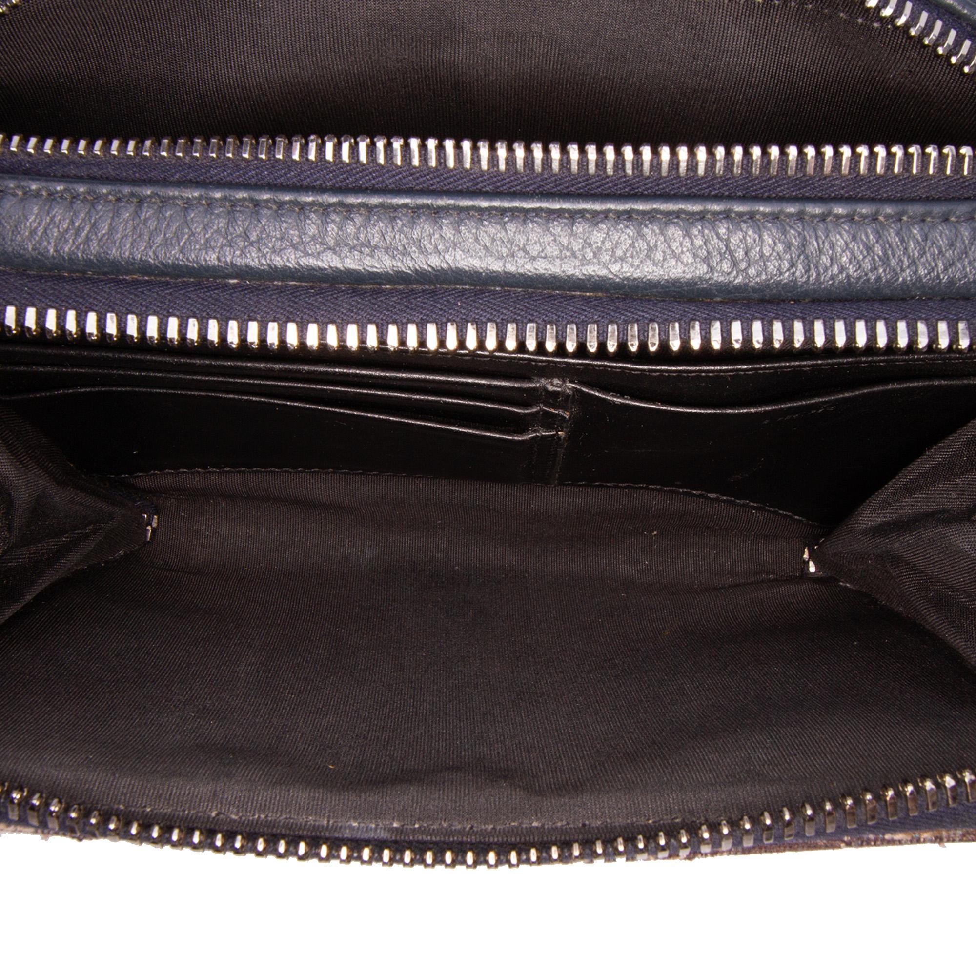 Dior Oblique Canvas Zipped Pouch with Strap
