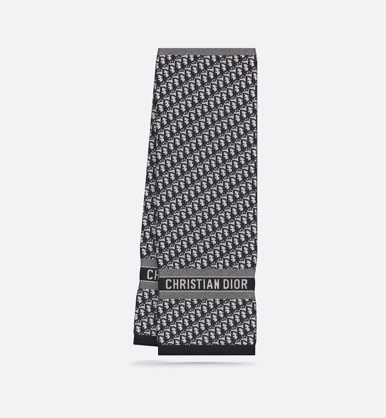 DIOR OBLIQUE CASHMERE WOOL BLEND SCARF