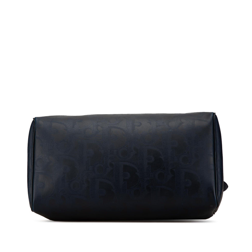 Dior Oblique Coated Canvas Boston Bag (SHG-yKYS8X)