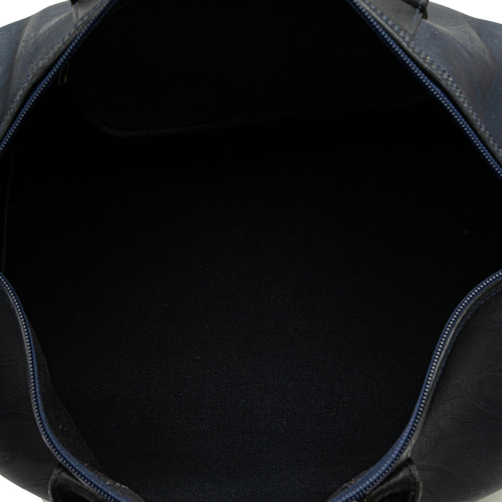 Dior Oblique Coated Canvas Boston Bag (SHG-yKYS8X)