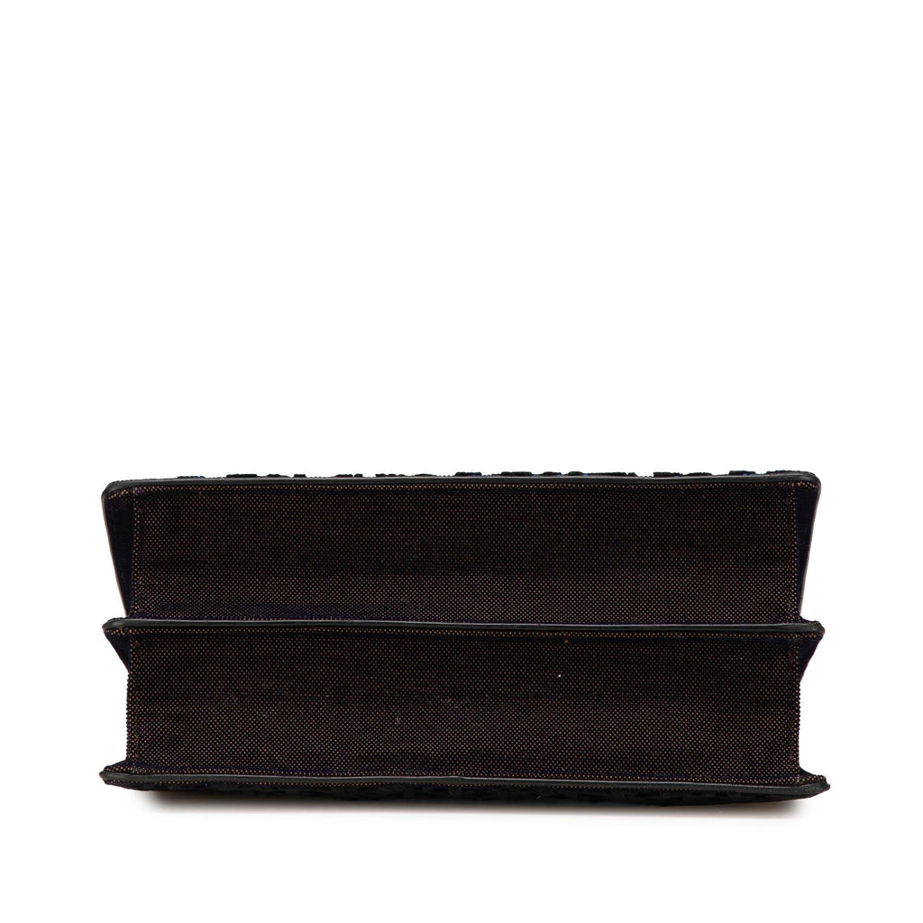 Dior Oblique Velvet Diorama Satchel