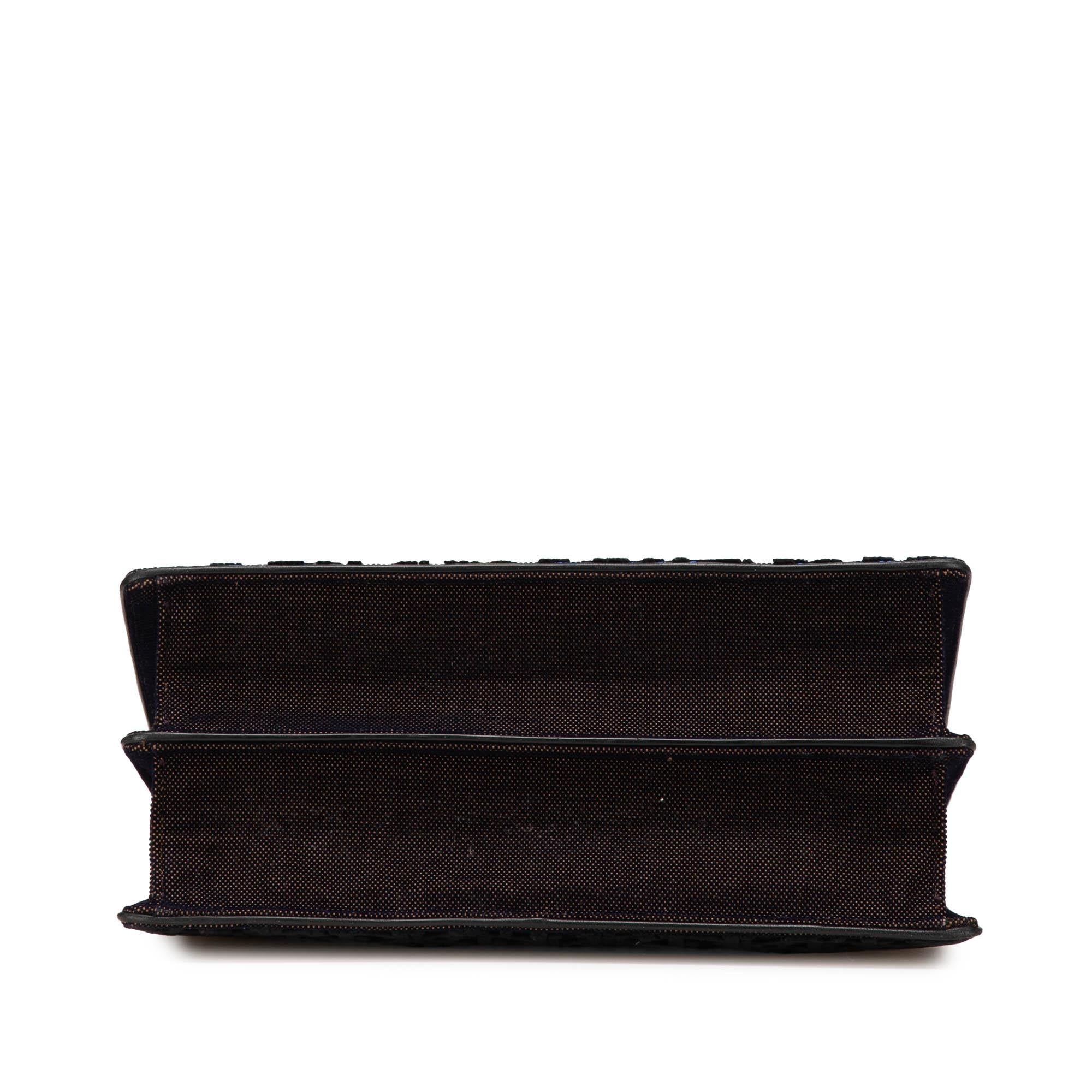 Dior Oblique Velvet Diorama Satchel