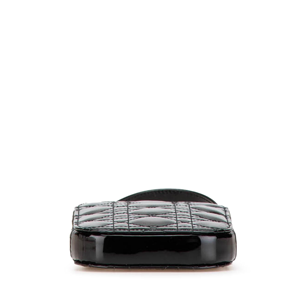 Dior Patent Cannage Lady Dior Call'in Phone Holder