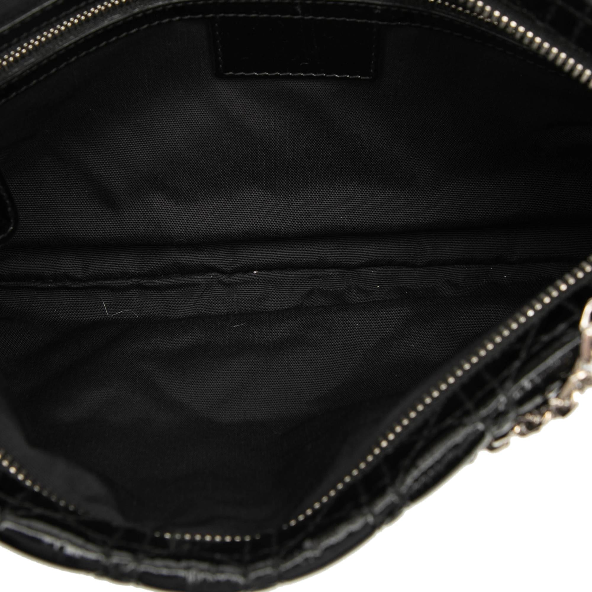 Dior Patent Cannage Panarea Clutch