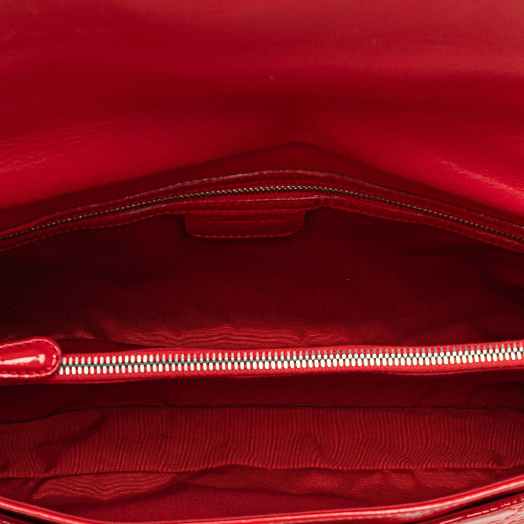 Dior Patent Cannage Rendezvous Shoulder Bag
