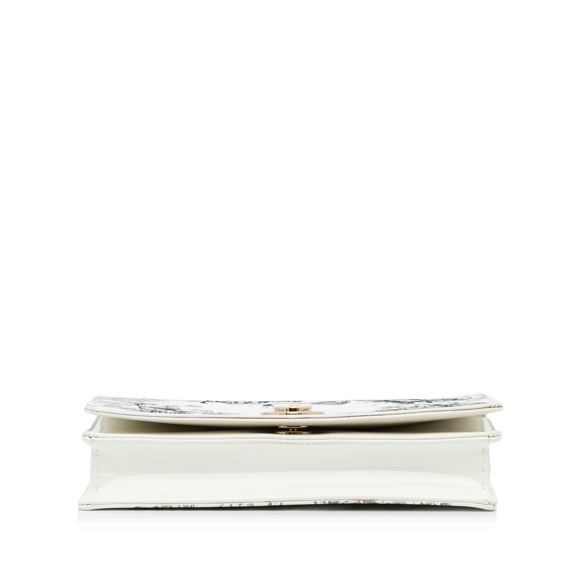 Dior Patent Diorama Toile de Jouy Clutch (SHG-RGybns)