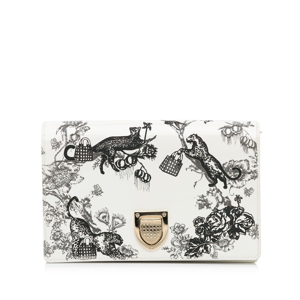 Dior Patent Diorama Toile de Jouy Clutch (SHG-RGybns)
