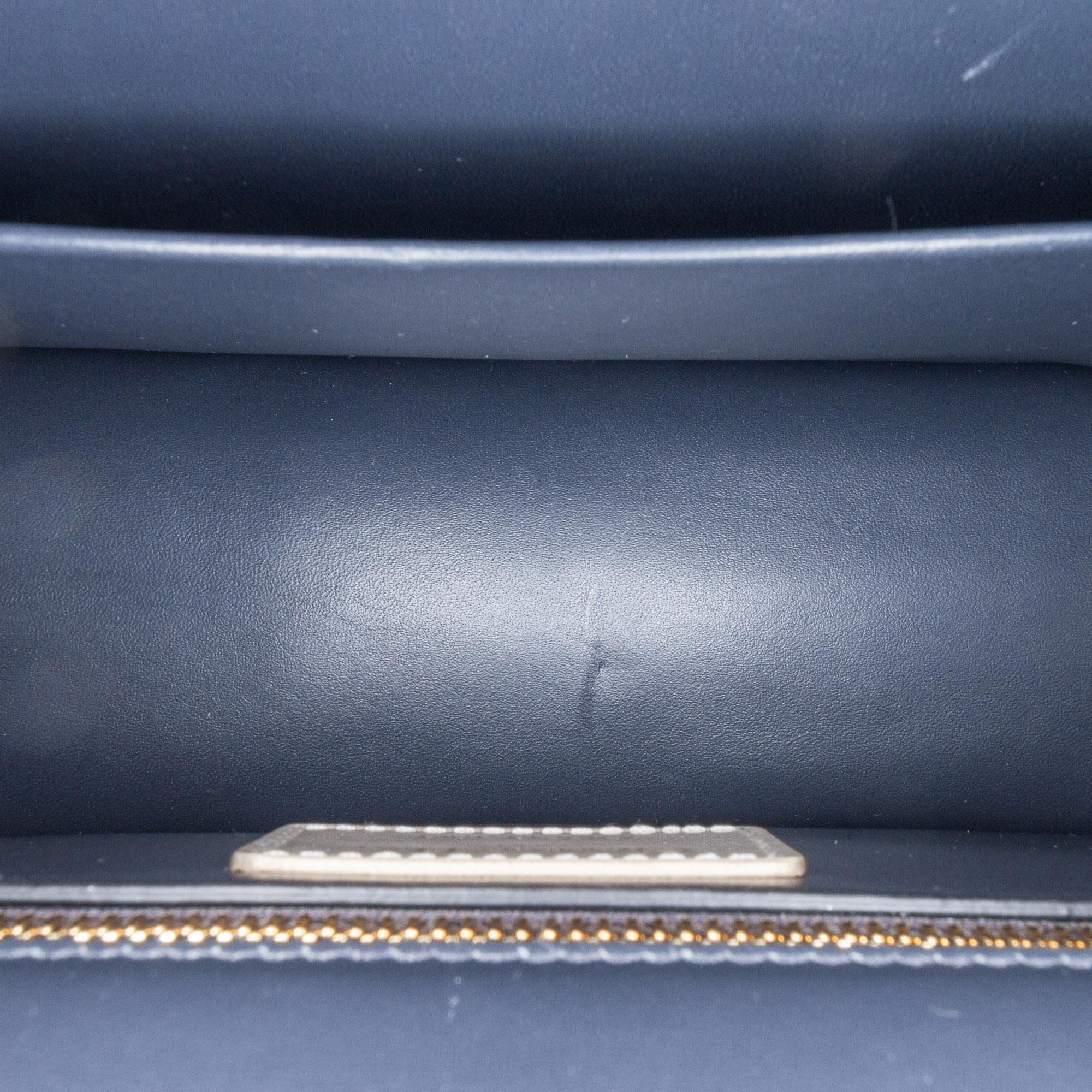 Dior Patent Microcannage 30 Montaigne Chain Flap