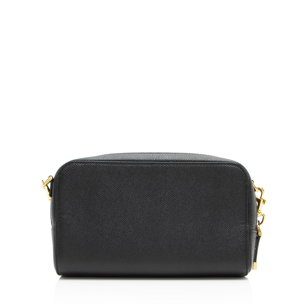 Dior Pebbled Leather Caro Double Pouch Crossbody