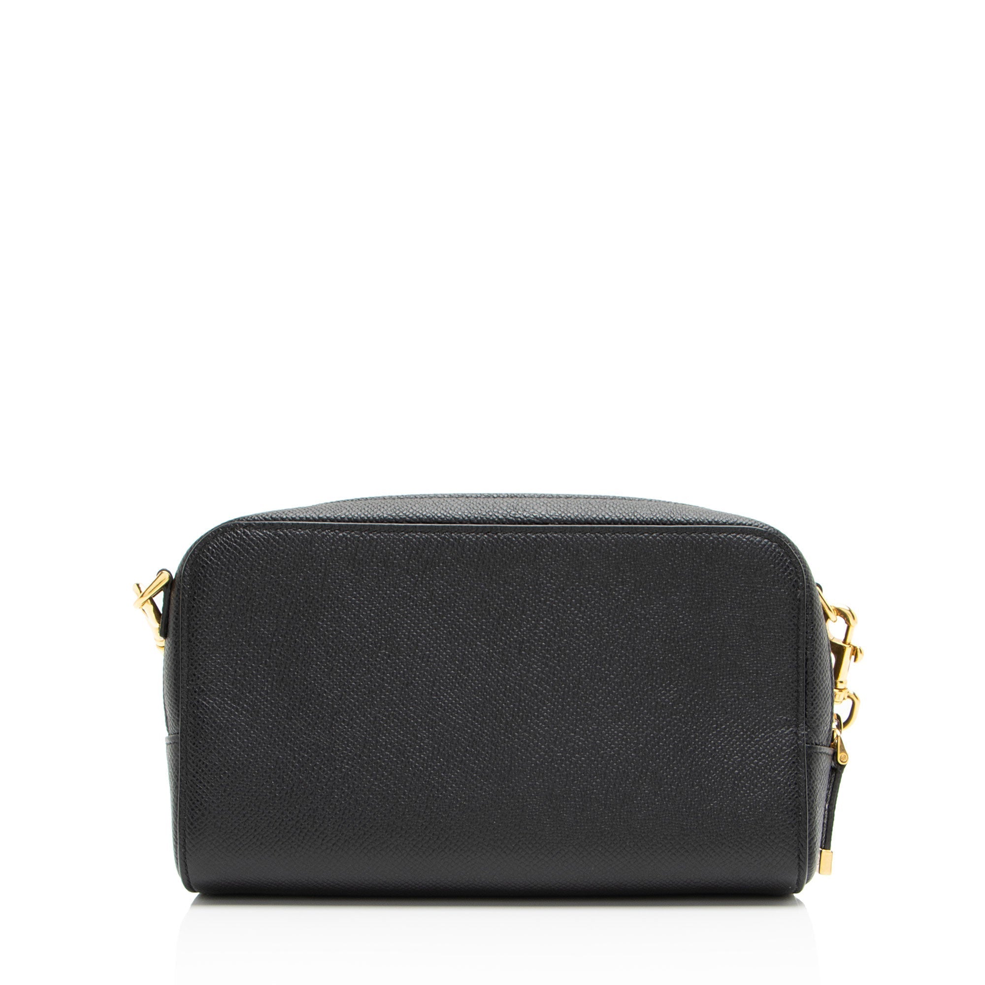 Dior Pebbled Leather Caro Double Pouch Crossbody