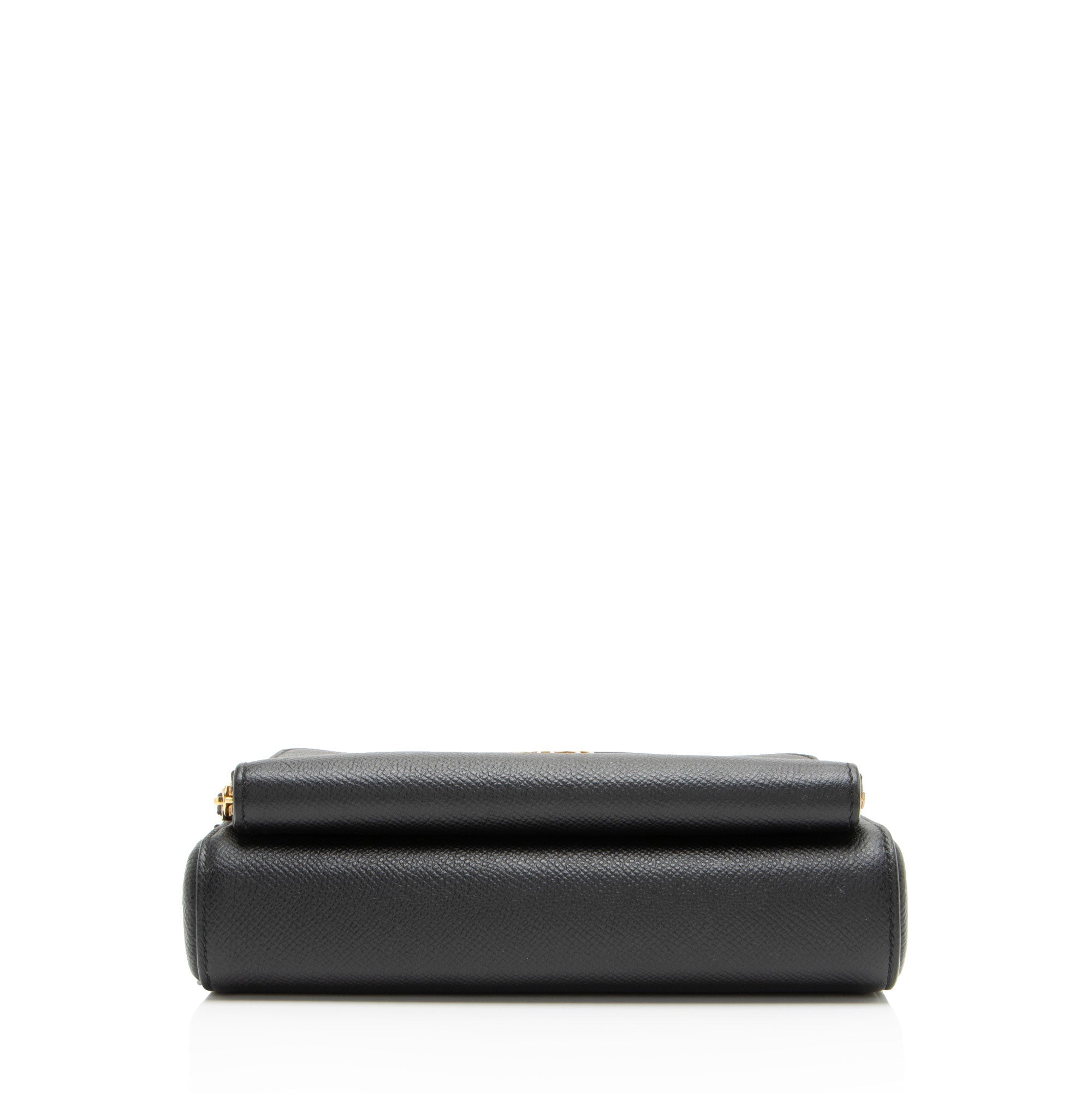 Dior Pebbled Leather Caro Double Pouch Crossbody