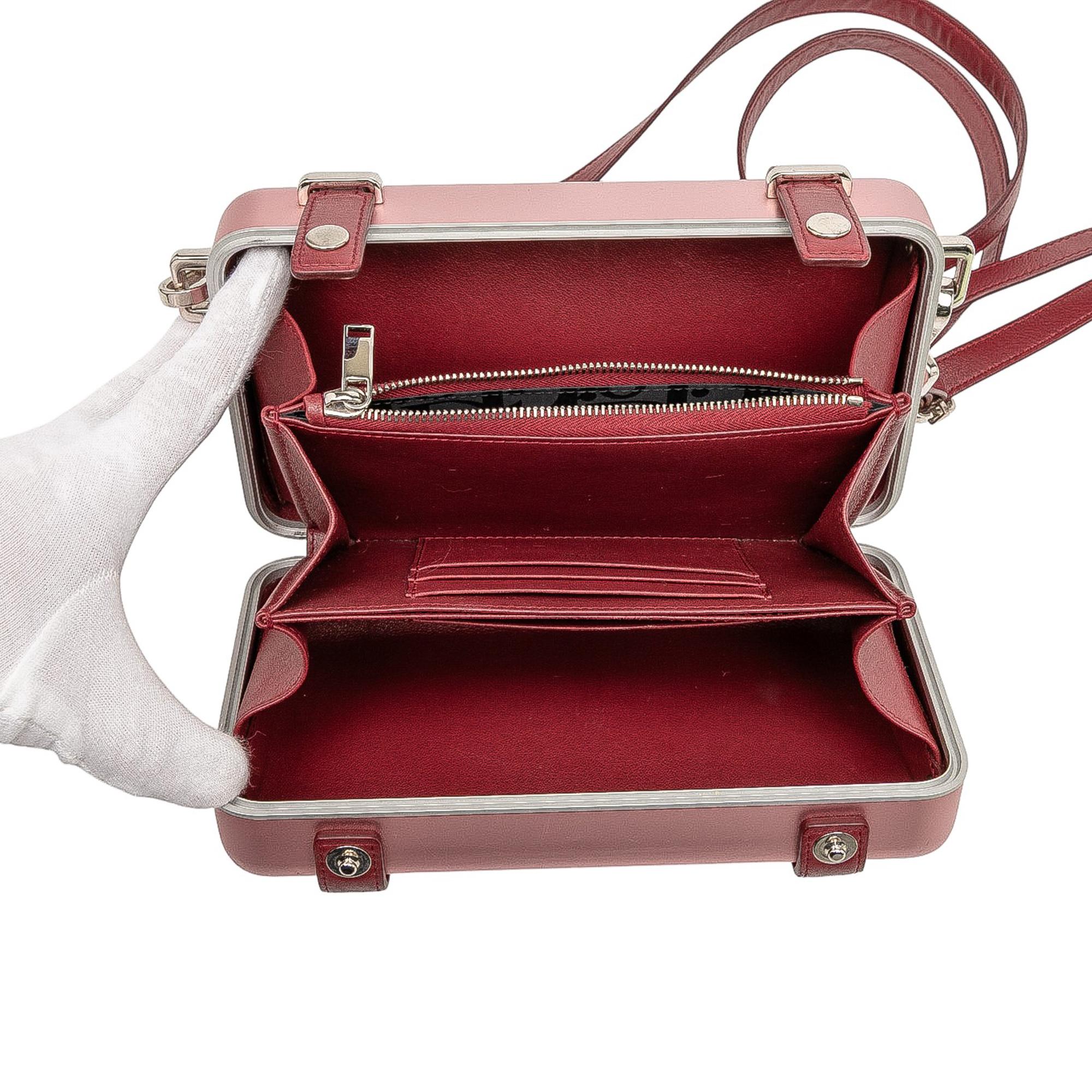 Dior Rimowa Aluminum Personal Clutch On Strap