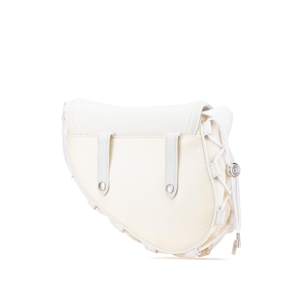 Dior Sacai Technical Fabric and Leather Saddle Bag