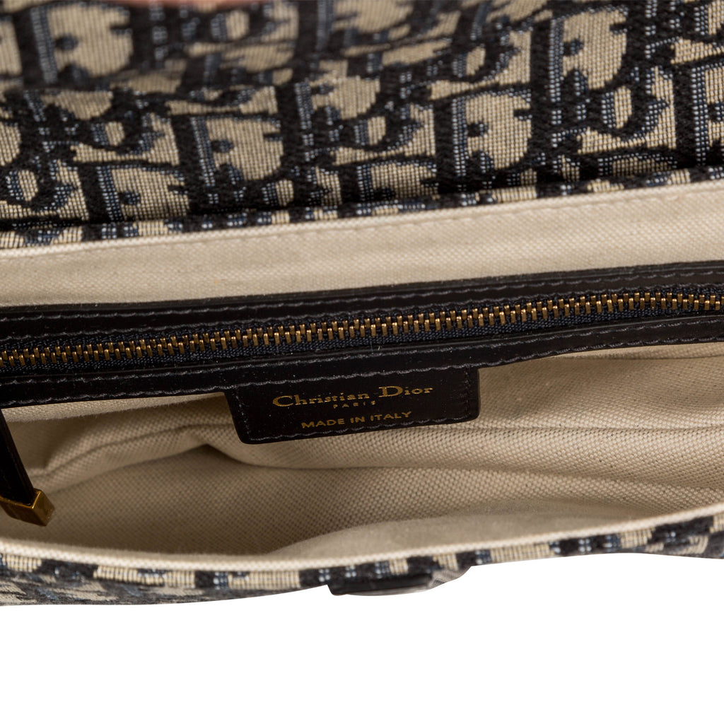 Christian Dior Saddle Bag - Oblique Canvas