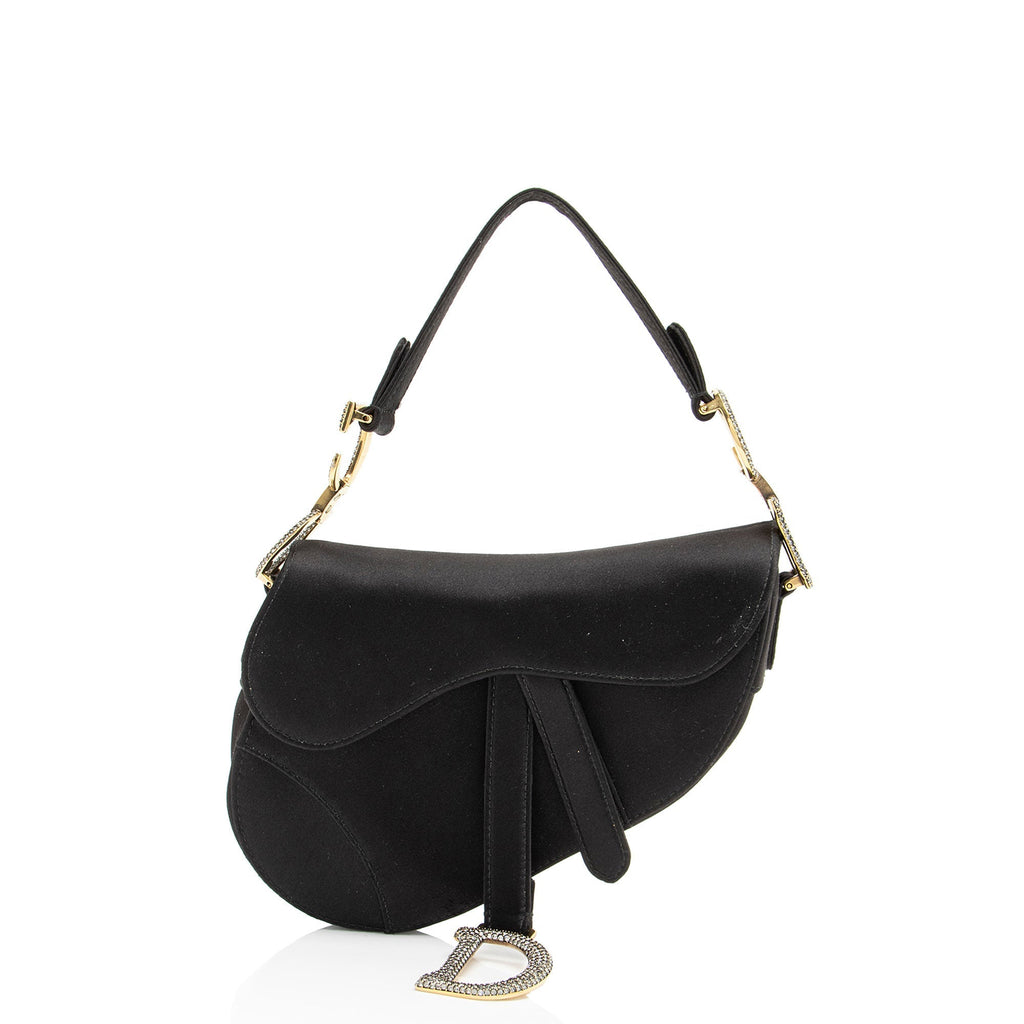 Dior Satin Crystal Saddle Mini Bag