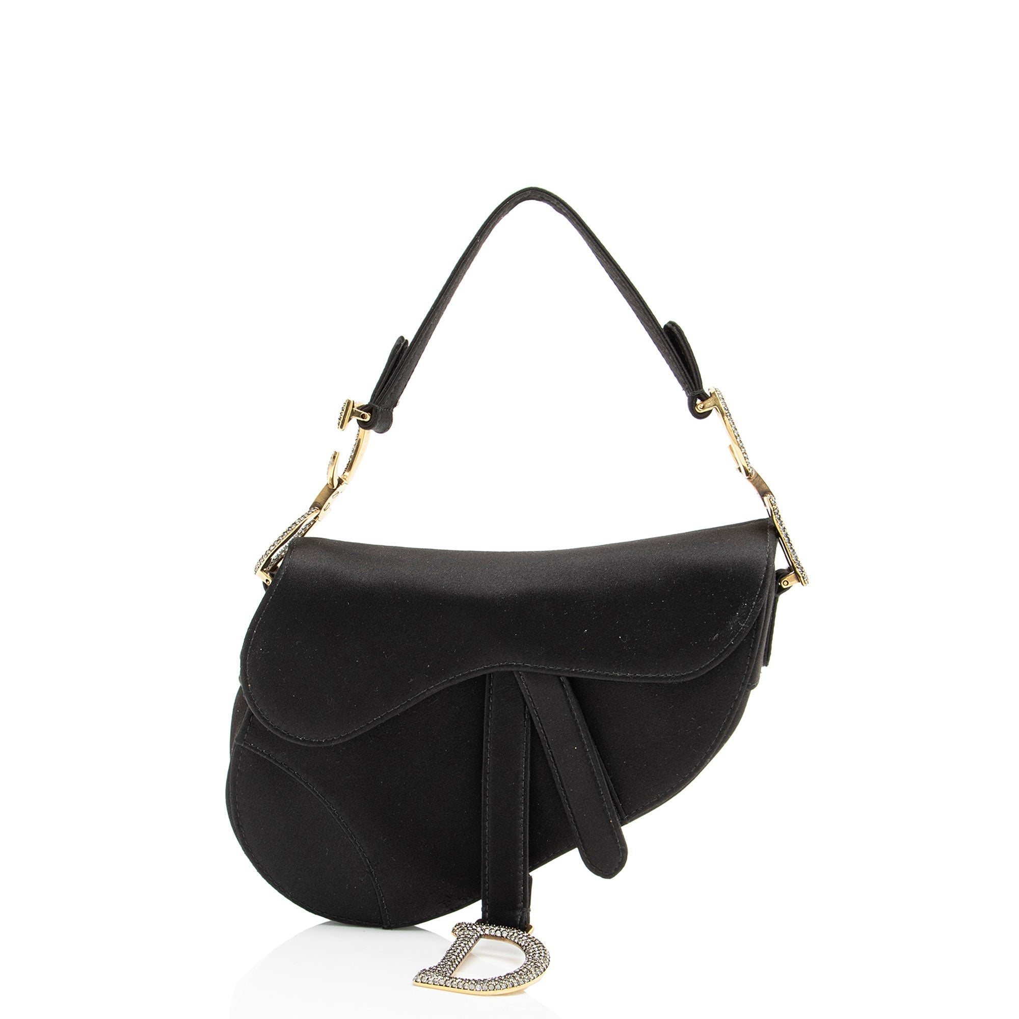 Dior Satin Crystal Saddle Mini Bag