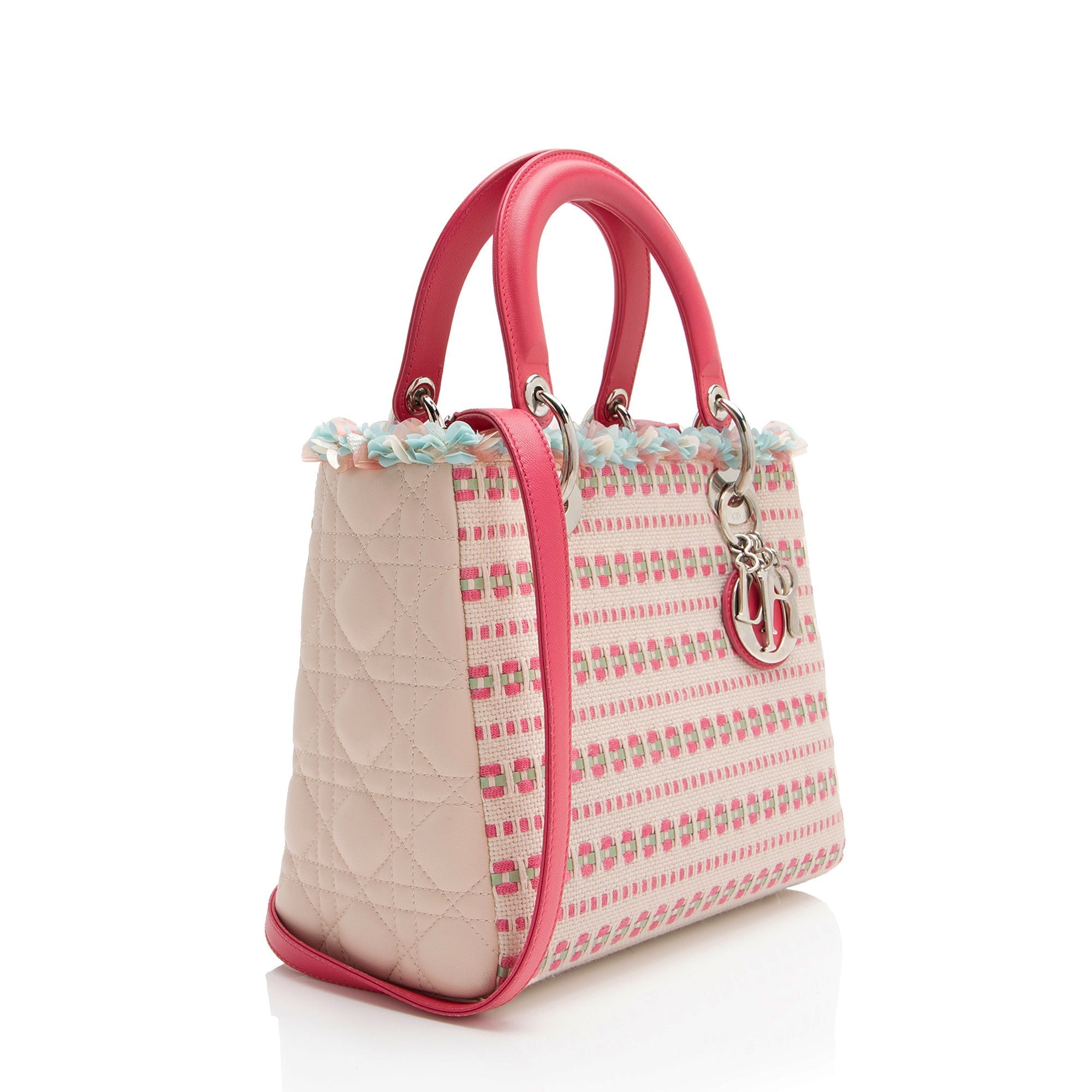 Dior Sequin Tweed Lady Dior Medium Tote