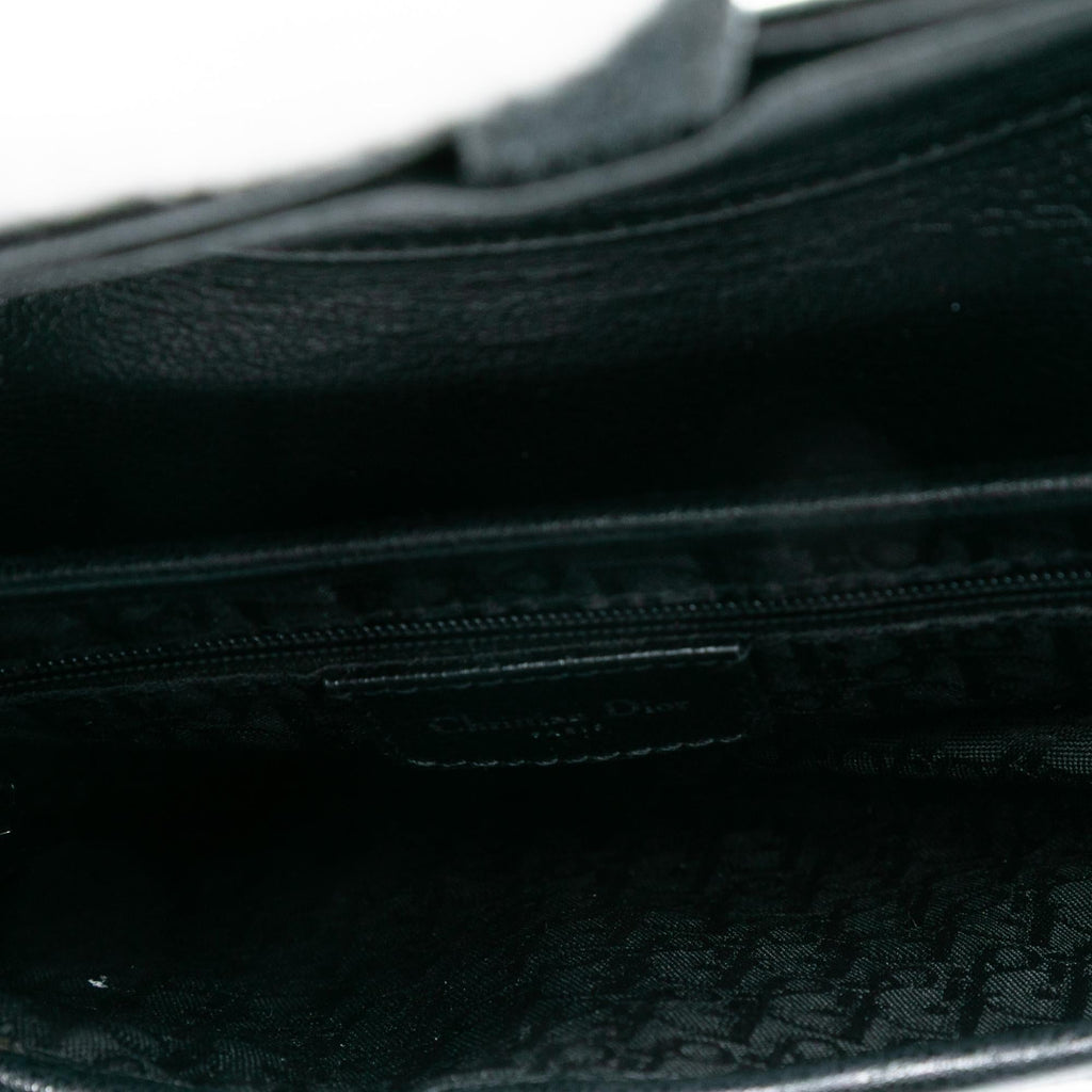 Dior Shiny Goatskin Saddle Bag