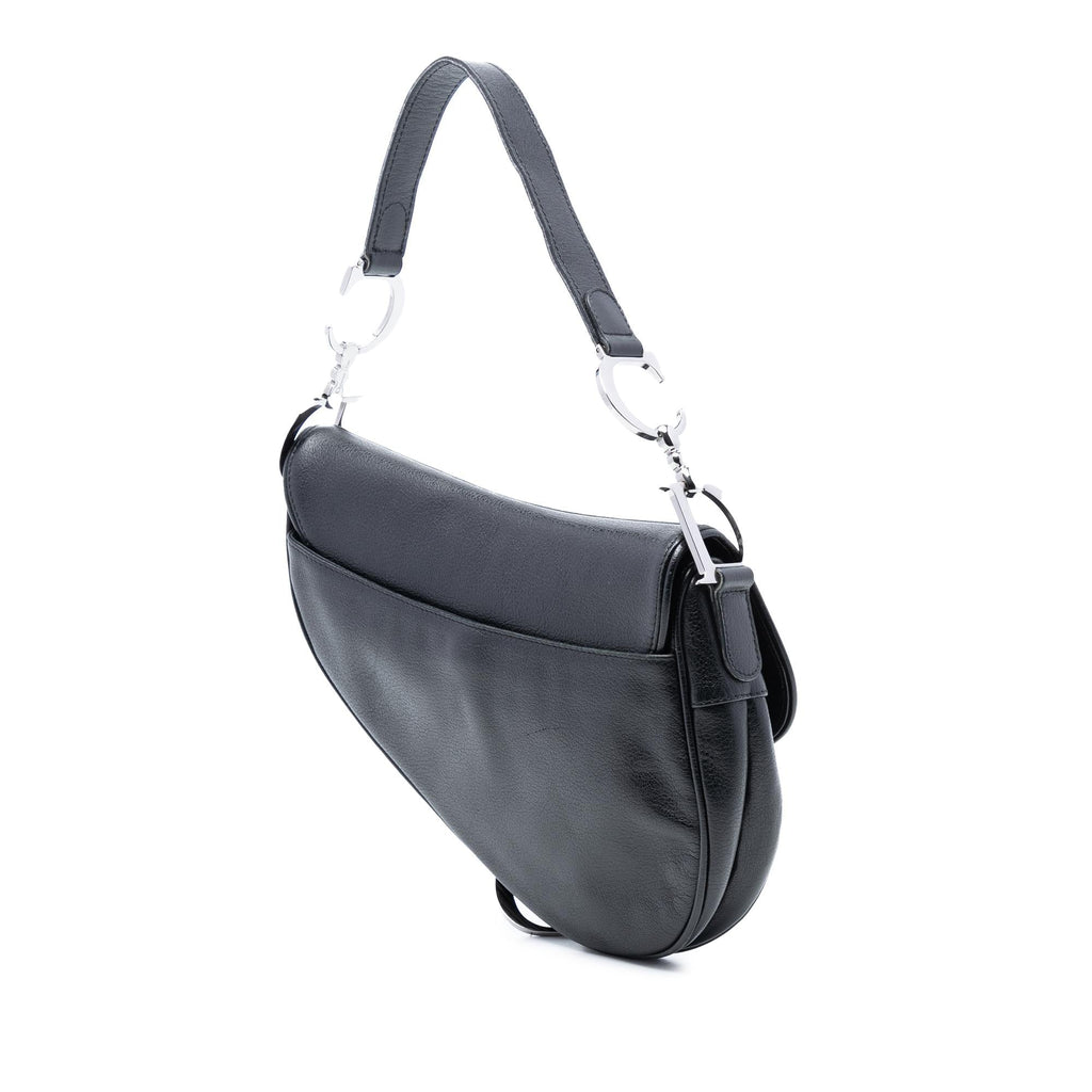 Dior Shiny Goatskin Saddle Bag