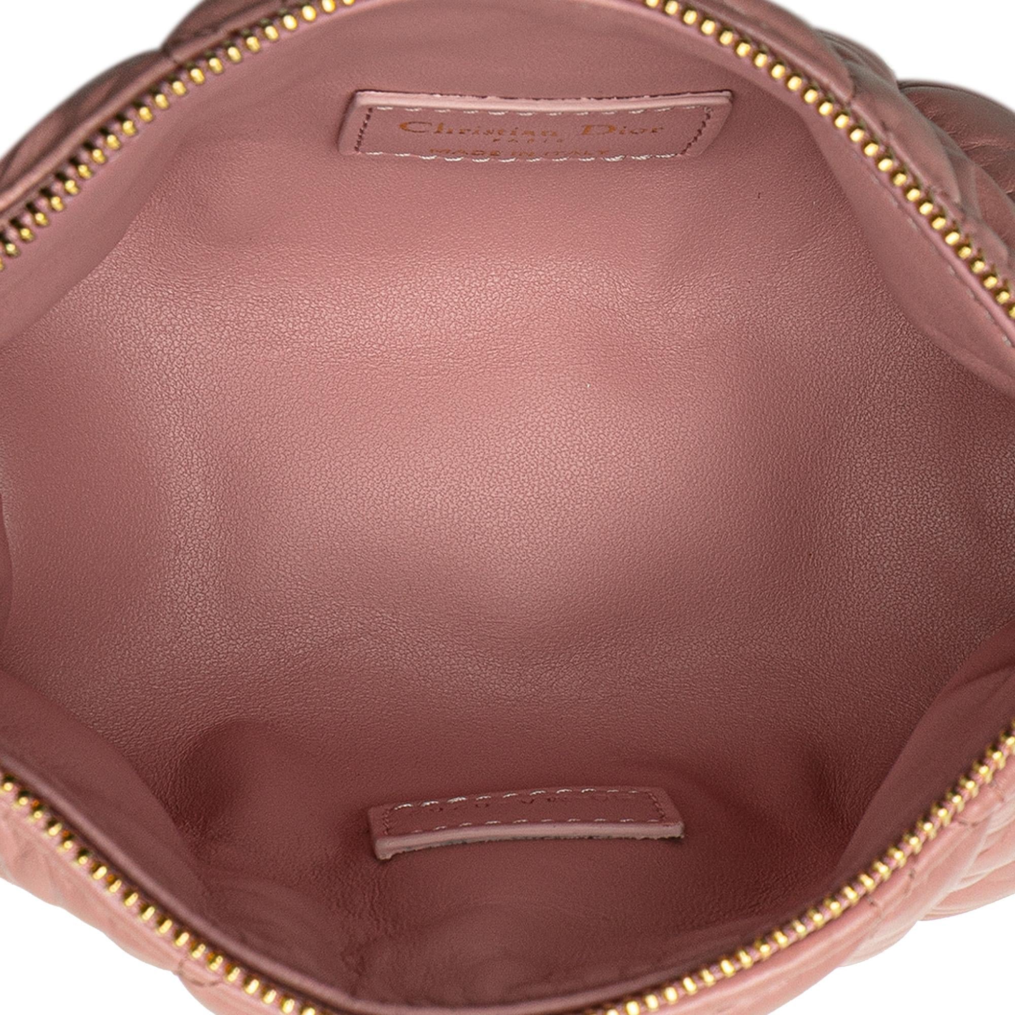 Dior Small Calfskin Macrocannage Diortravel Nomad Pouch