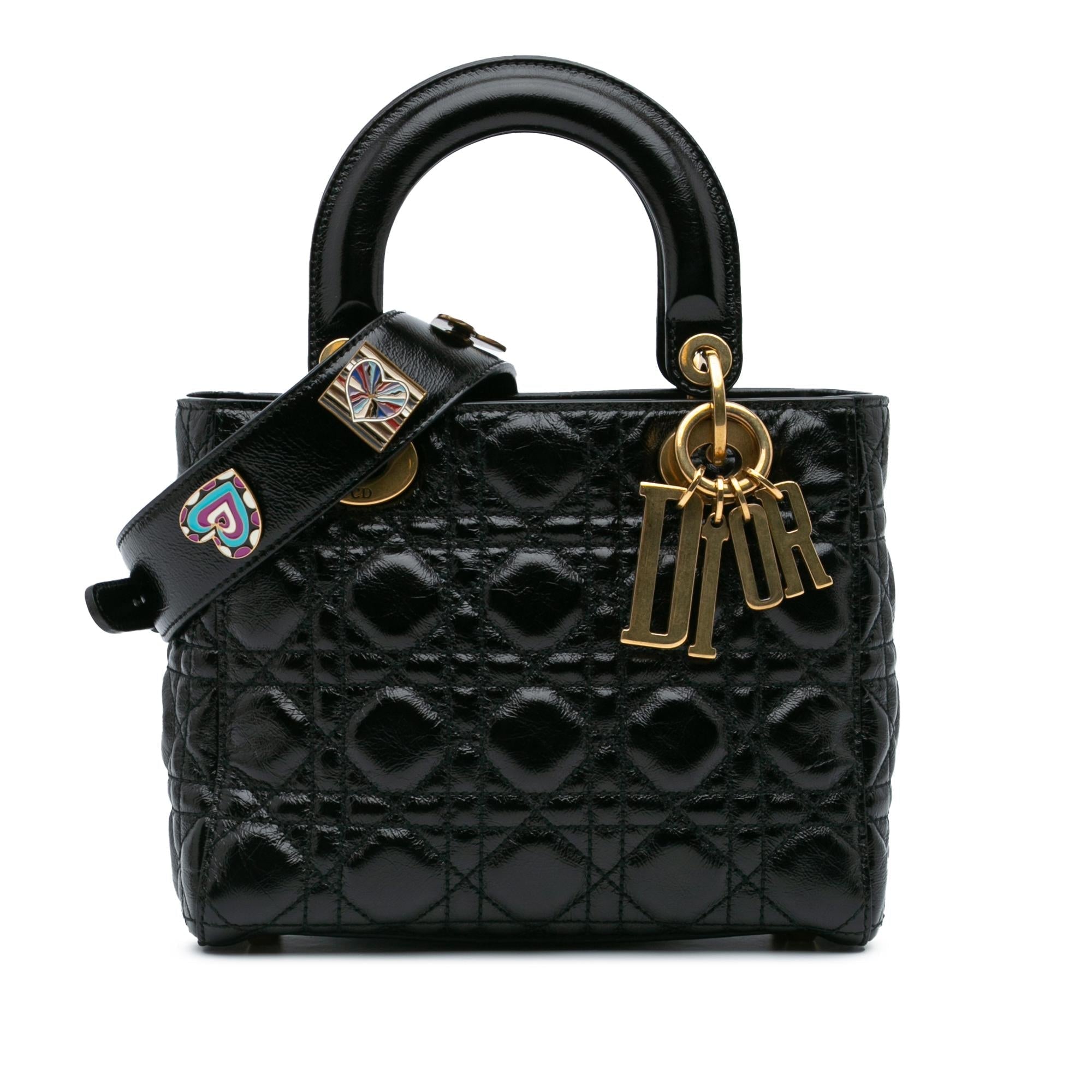 Dior Small Crinkled Patent Cannage My ABCDior Lady Dior