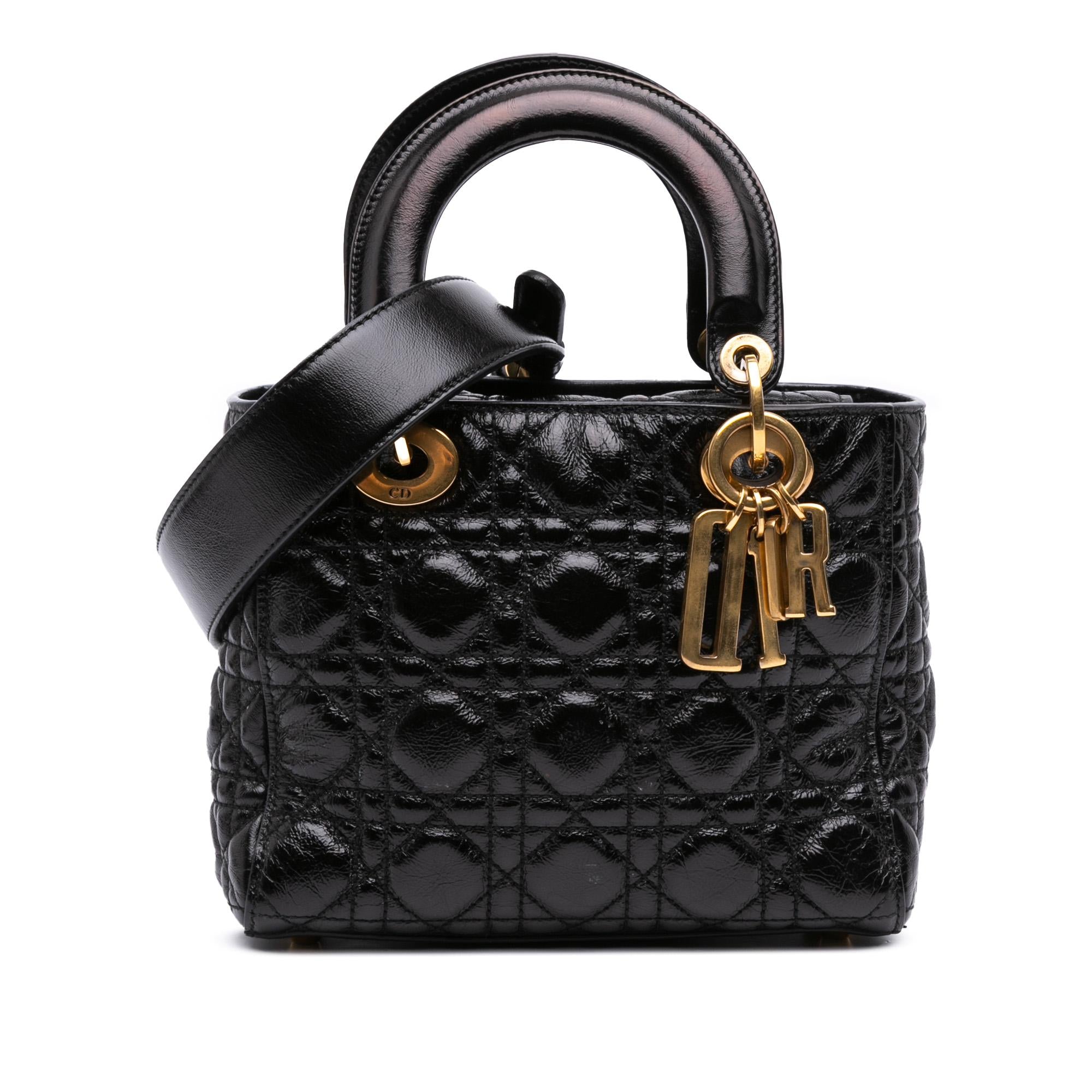Dior Small Crinkled Patent Cannage My ABCDior Lady Dior