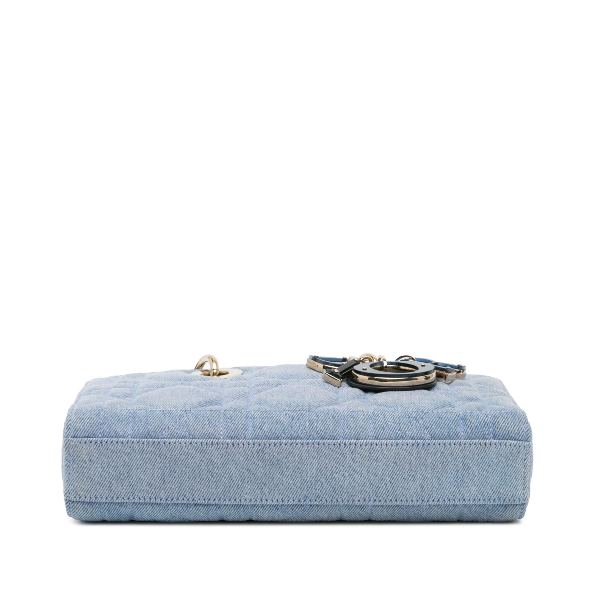 Dior Small Denim Macrocannage Lady D Joy