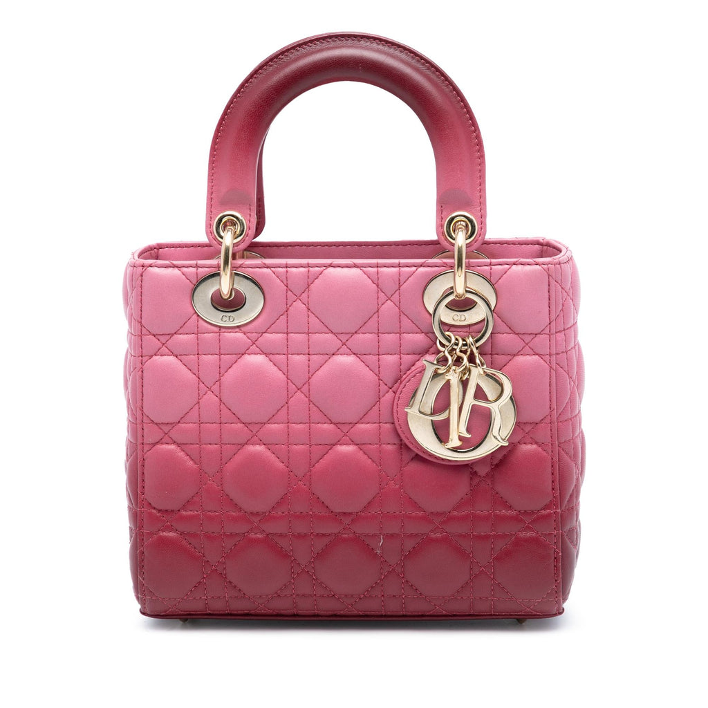Dior Small Gradient Lambskin Cannage Lady Dior