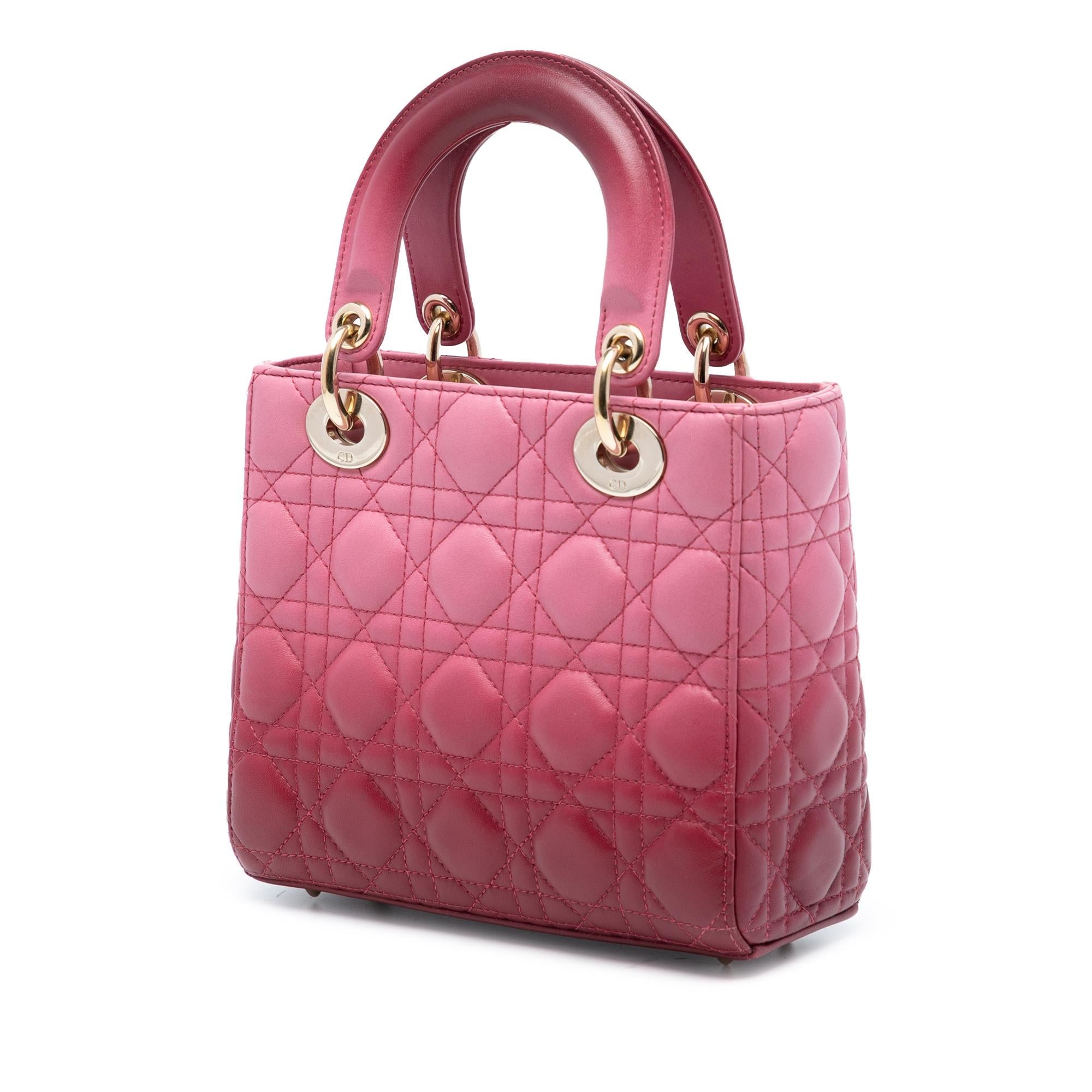 Dior Small Gradient Lambskin Cannage Lady Dior