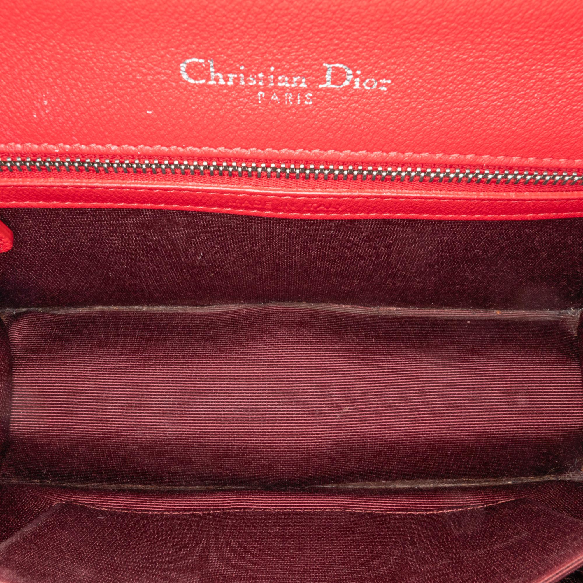 Dior Small Grained Leather Diorama Flap