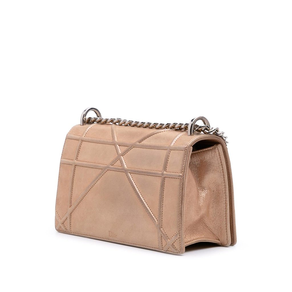 Dior Small Iridescent Lambskin Diorama Flap