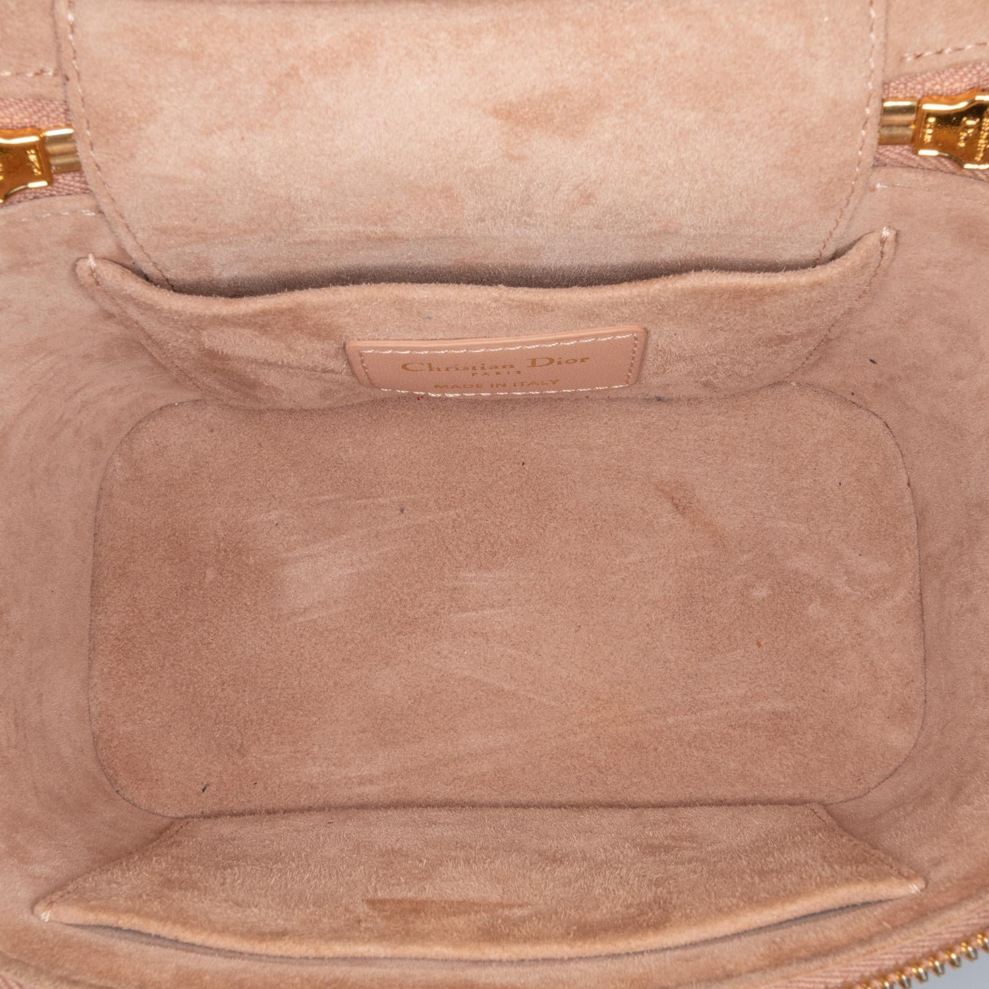 Dior Small Lambskin Cannage DiorTravel Vanity Case