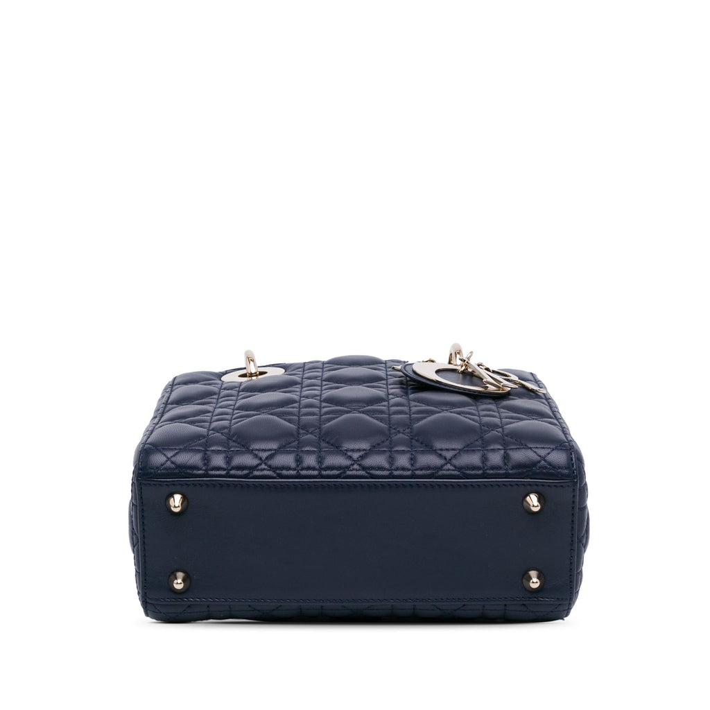 Dior Small Lambskin Cannage Lucky Badges My Lady Dior (SHG-rlU8LG)