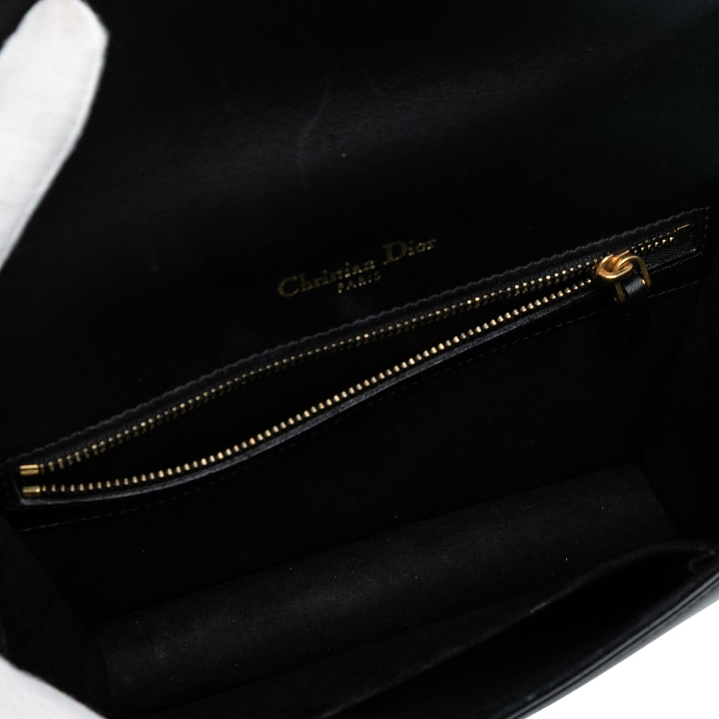 Dior Small Lambskin Studded Diorama Flap