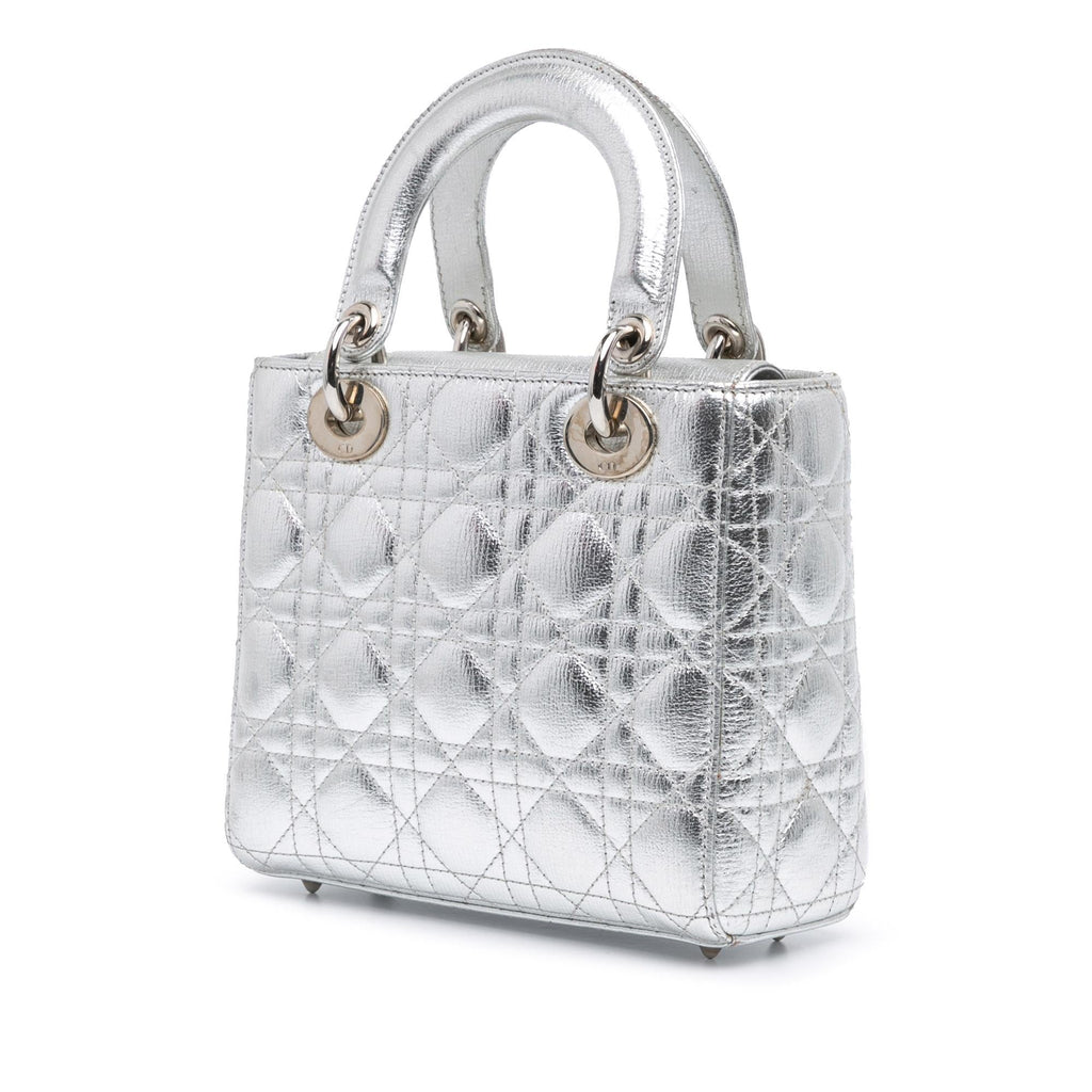Dior Small Metallic Grained Calfskin Cannage My ABCDior Lady Dior