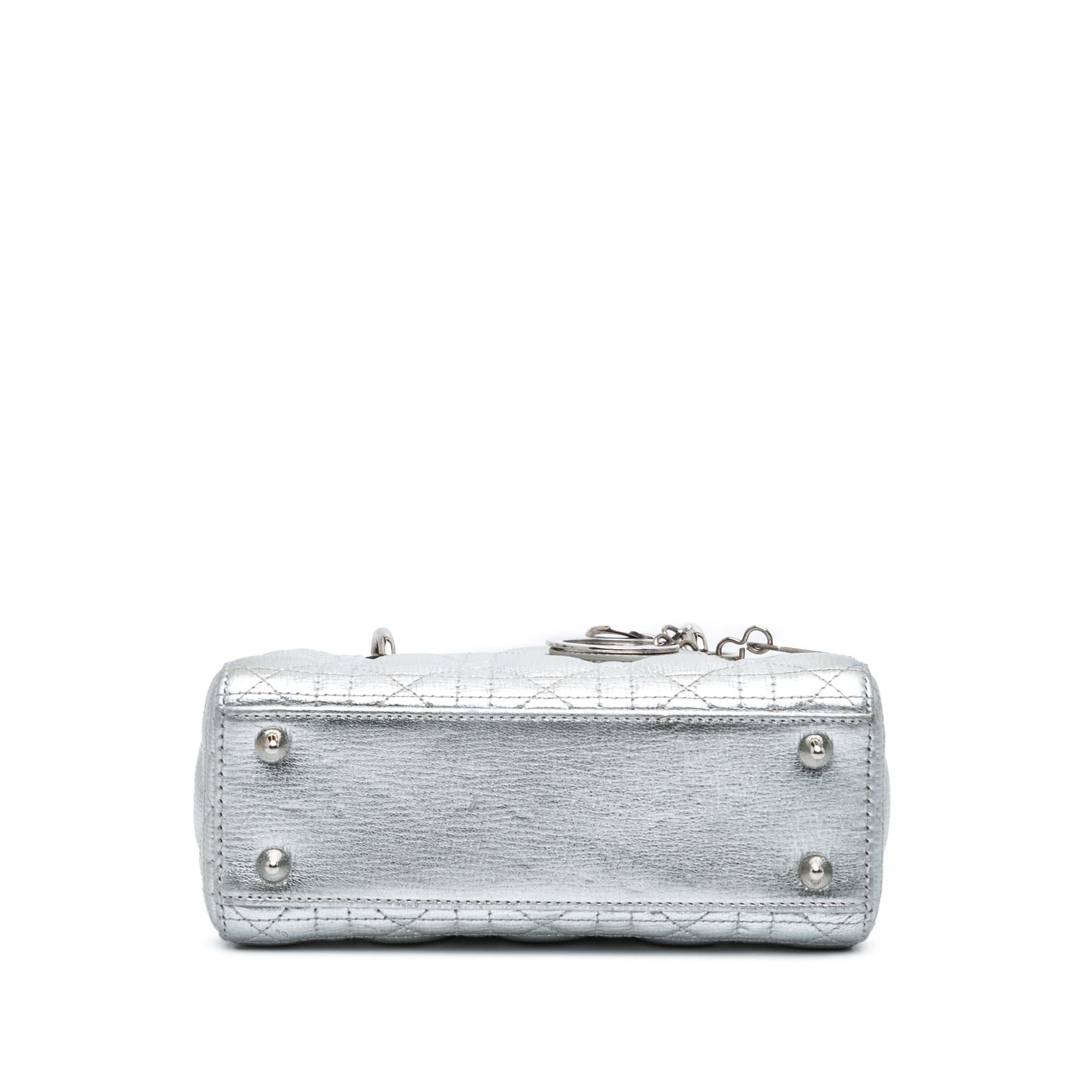 Dior Small Metallic Grained Calfskin Cannage My ABCDior Lady Dior