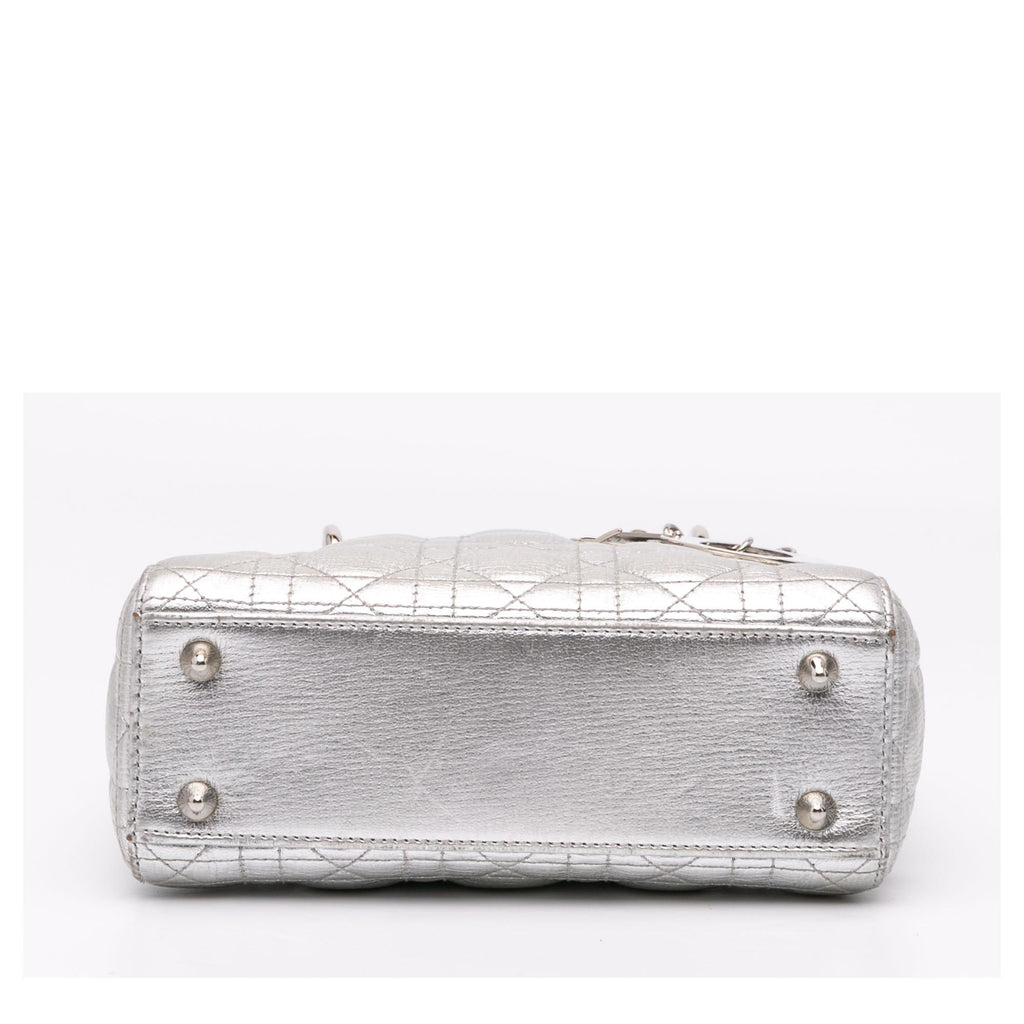 Dior Small Metallic Grained Calfskin Cannage My ABCDior Lady Dior