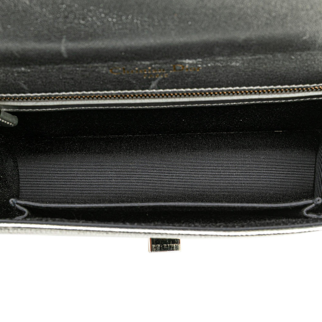 Dior Small Metallic Grained Calfskin Diorama Flap