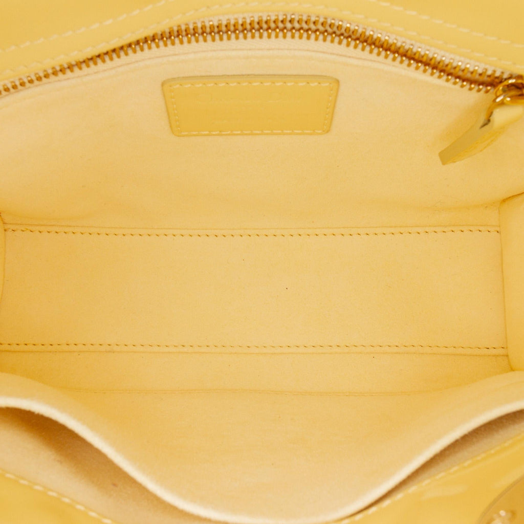 Dior Small Patent Cannage Lady Dior