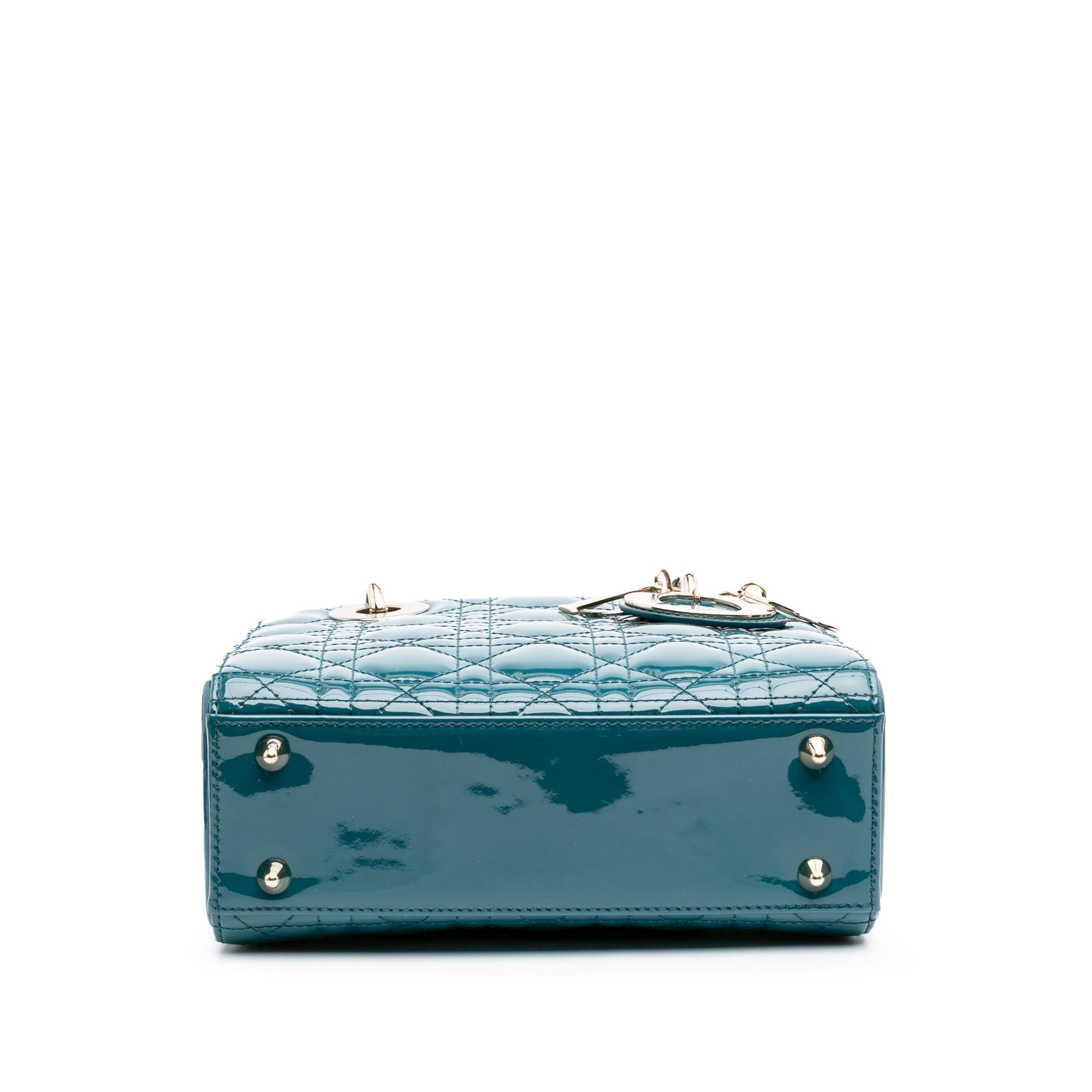 Dior Small Patent Cannage Lady Dior