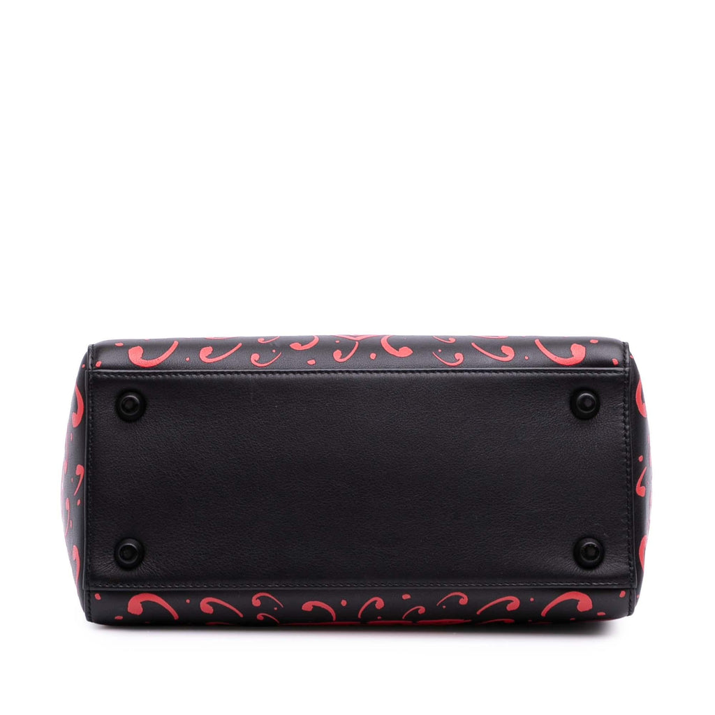 Dior Small Smooth Calfskin Painted Heart Clover Lady Dior
