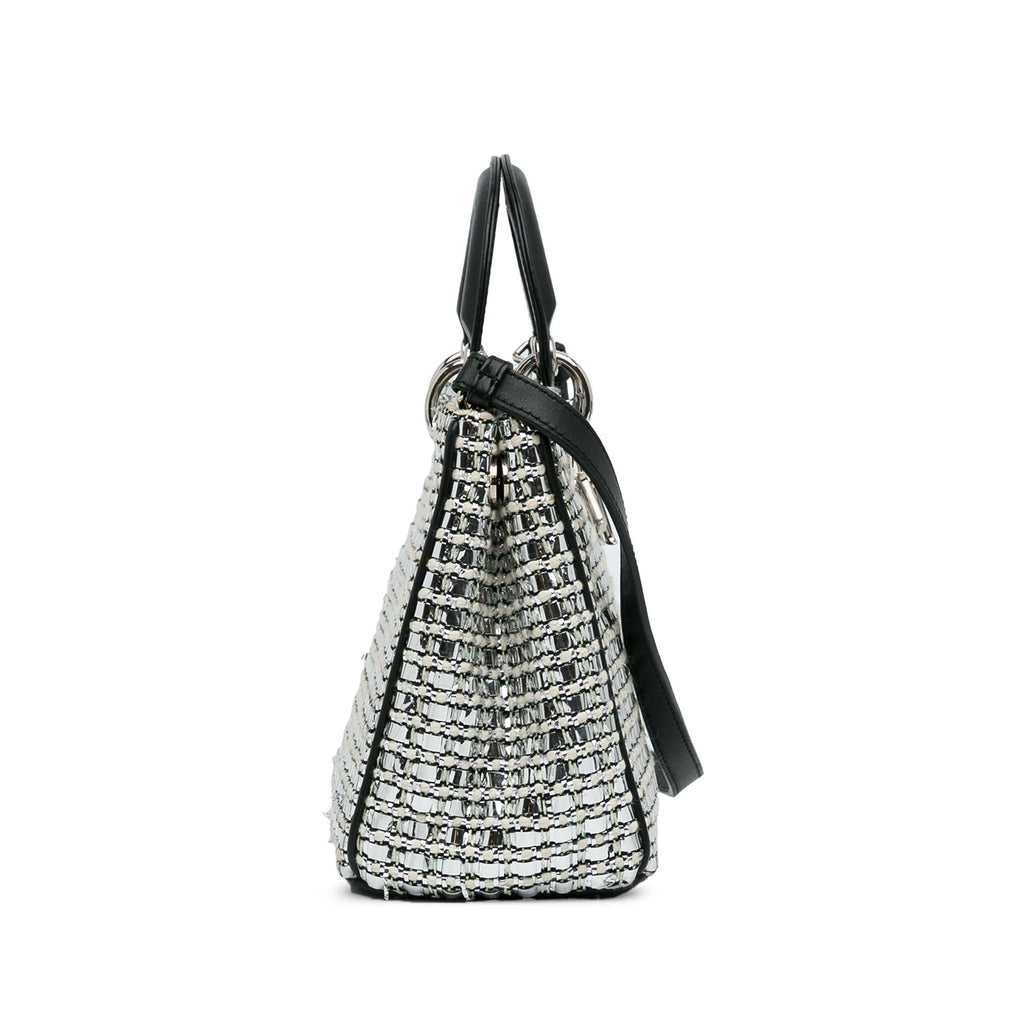 Dior Small Tweed Patch Diorissimo Tote