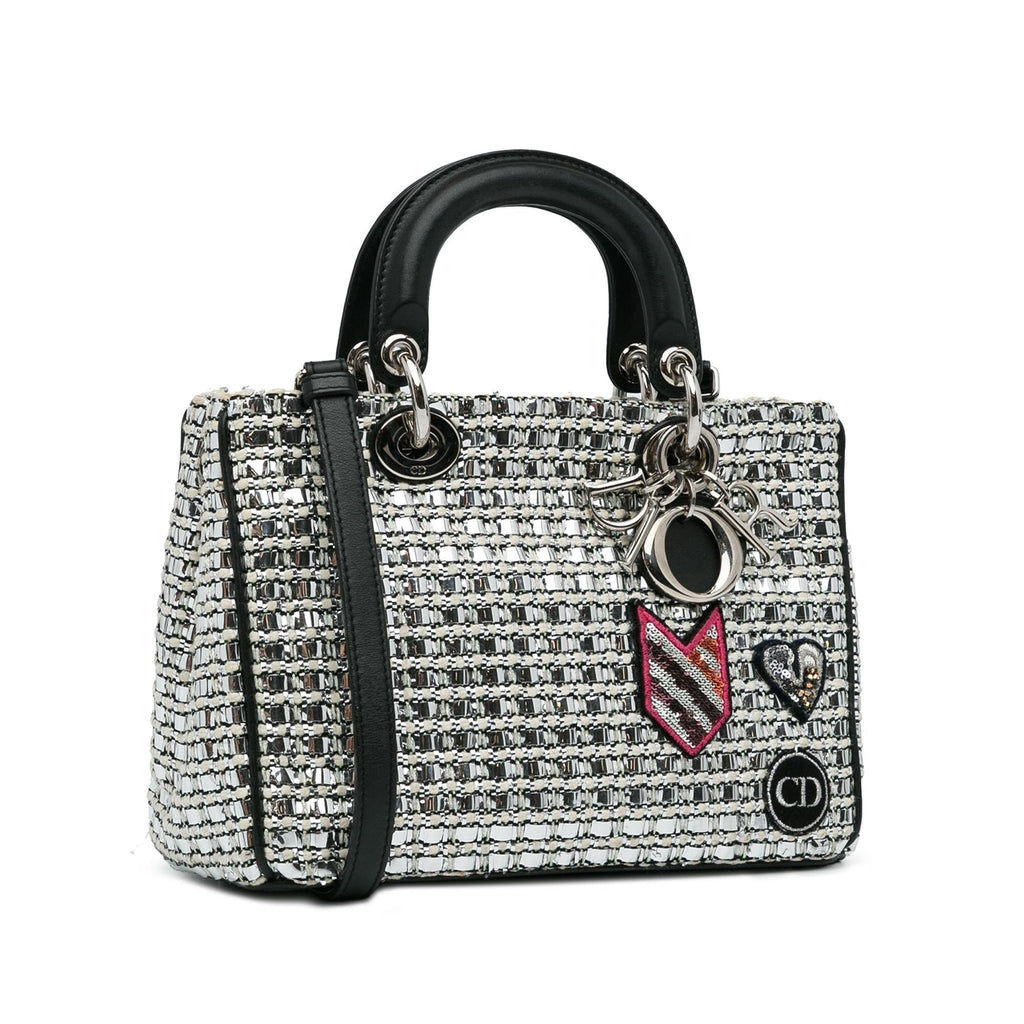 Dior Small Tweed Patch Diorissimo Tote