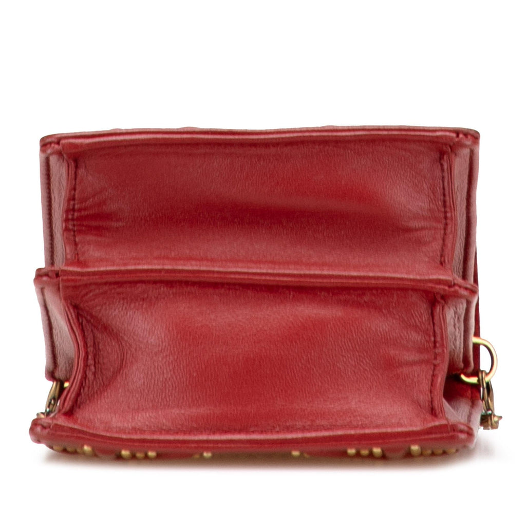 Dior Studded Lambskin Vertical Diorama Crossbody