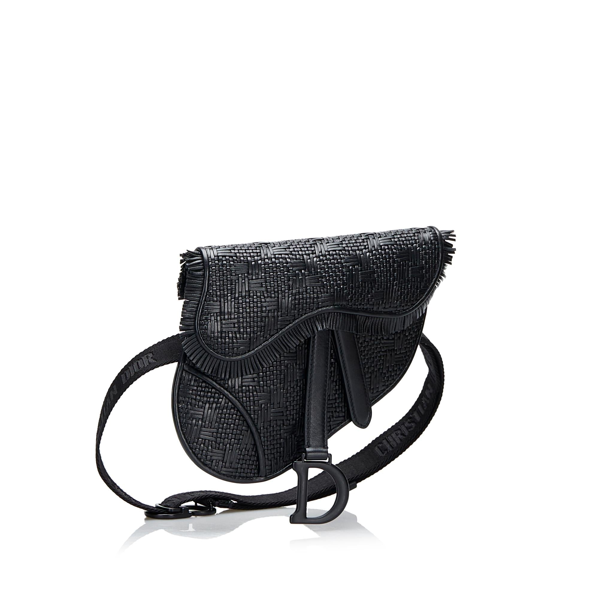 Dior Ultra Matte Woven Saddle (SHG-7XEmNw)