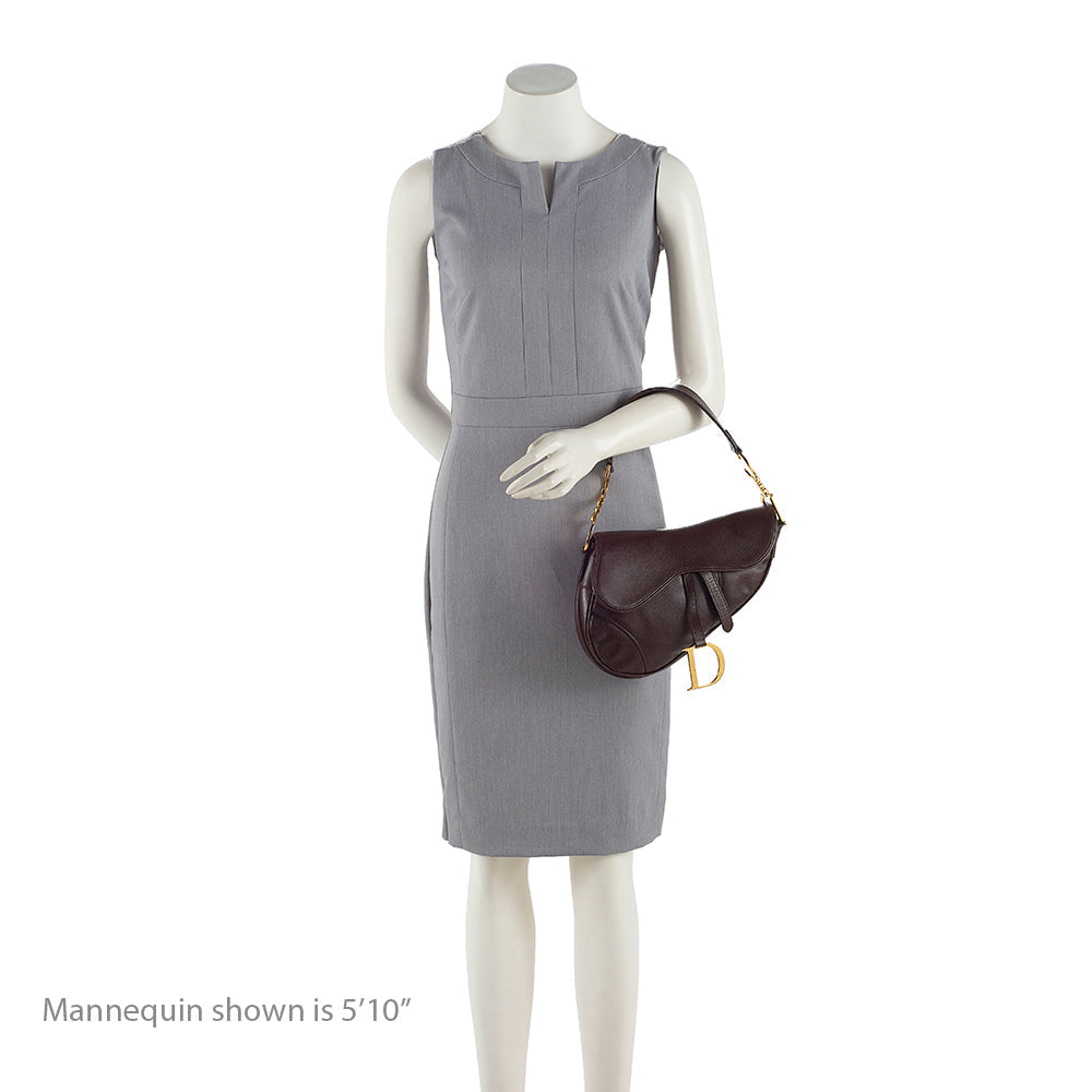 Dior Vintage Leather Saddle Bag (SHF-19036)
