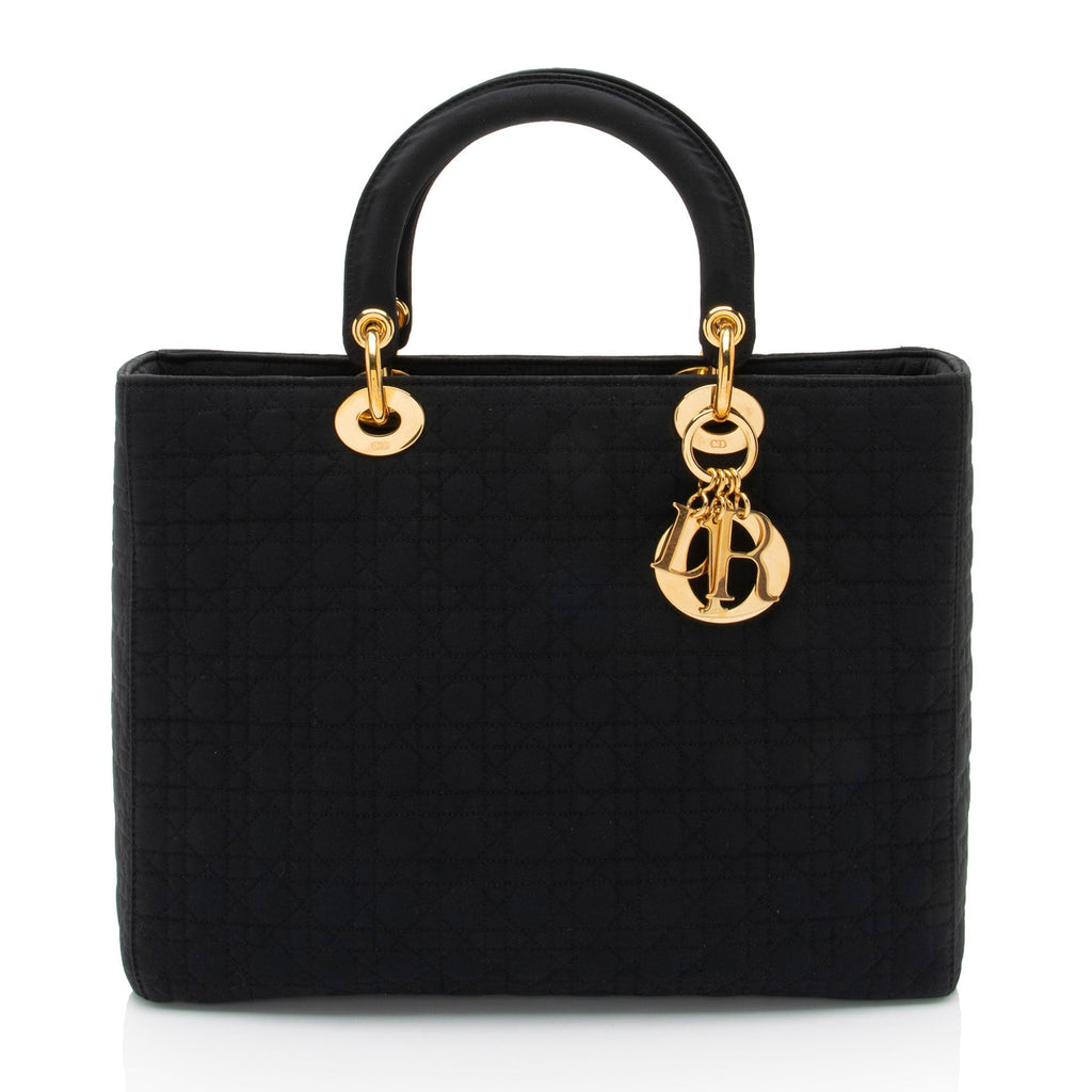 Dior Vintage Nylon Lady Dior Large Tote